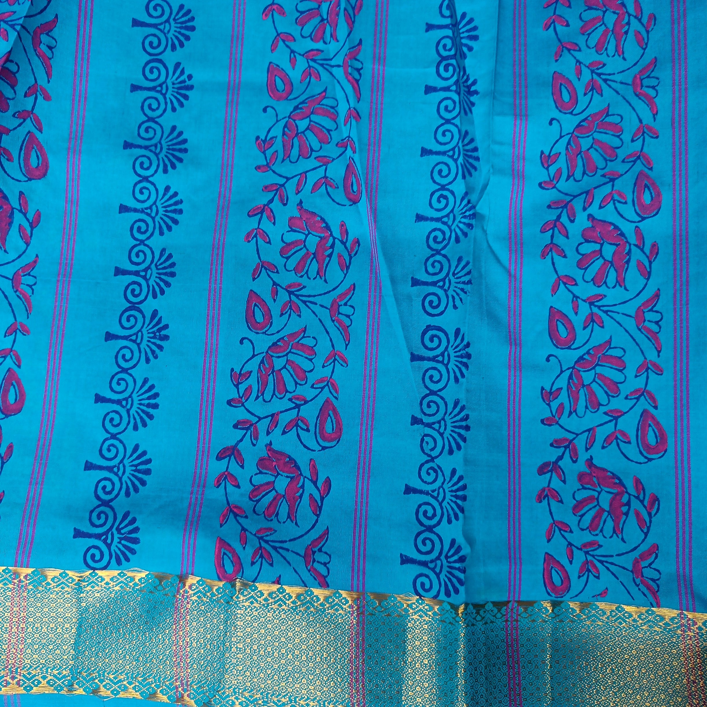 Semi Silk cotton printed Madisar