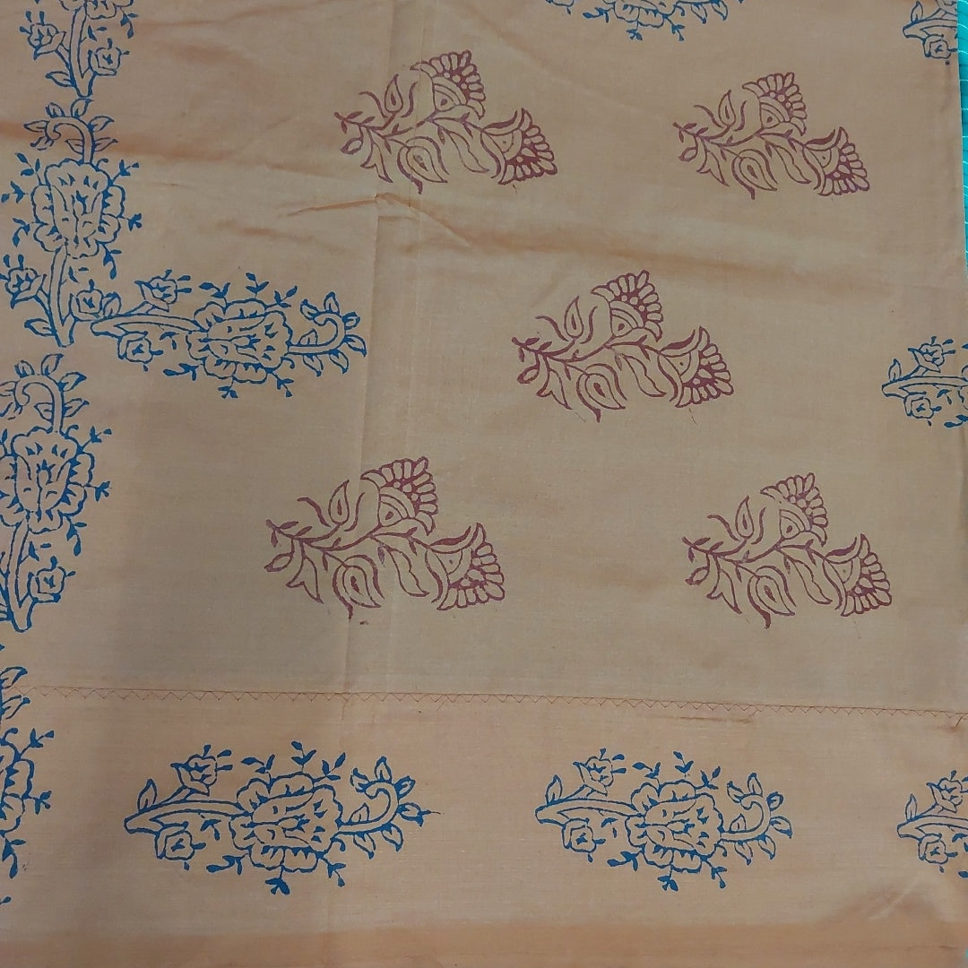 printed Poly cotton 6yardz Sarees