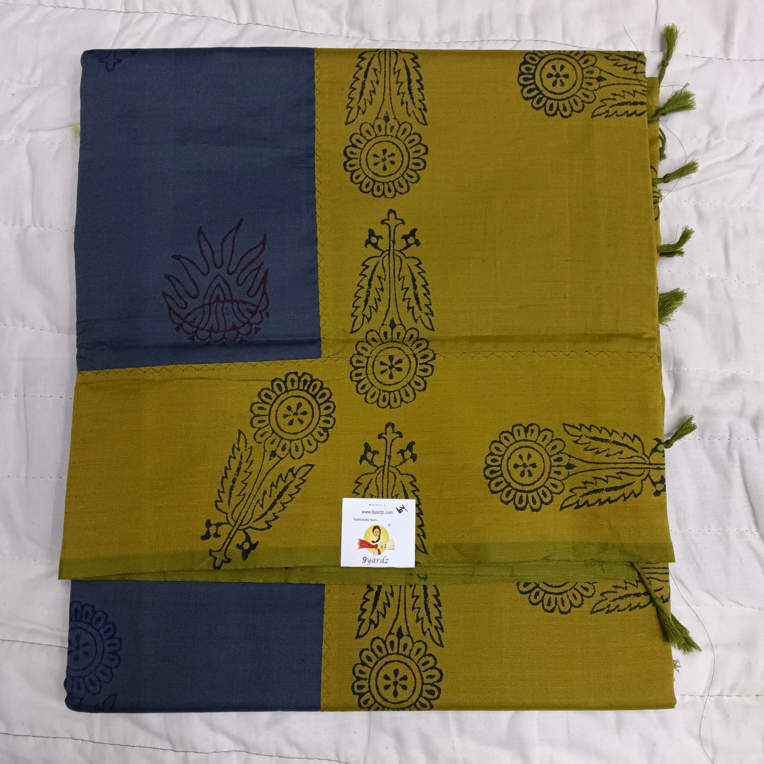 printed Poly cotton 6yardz Sarees