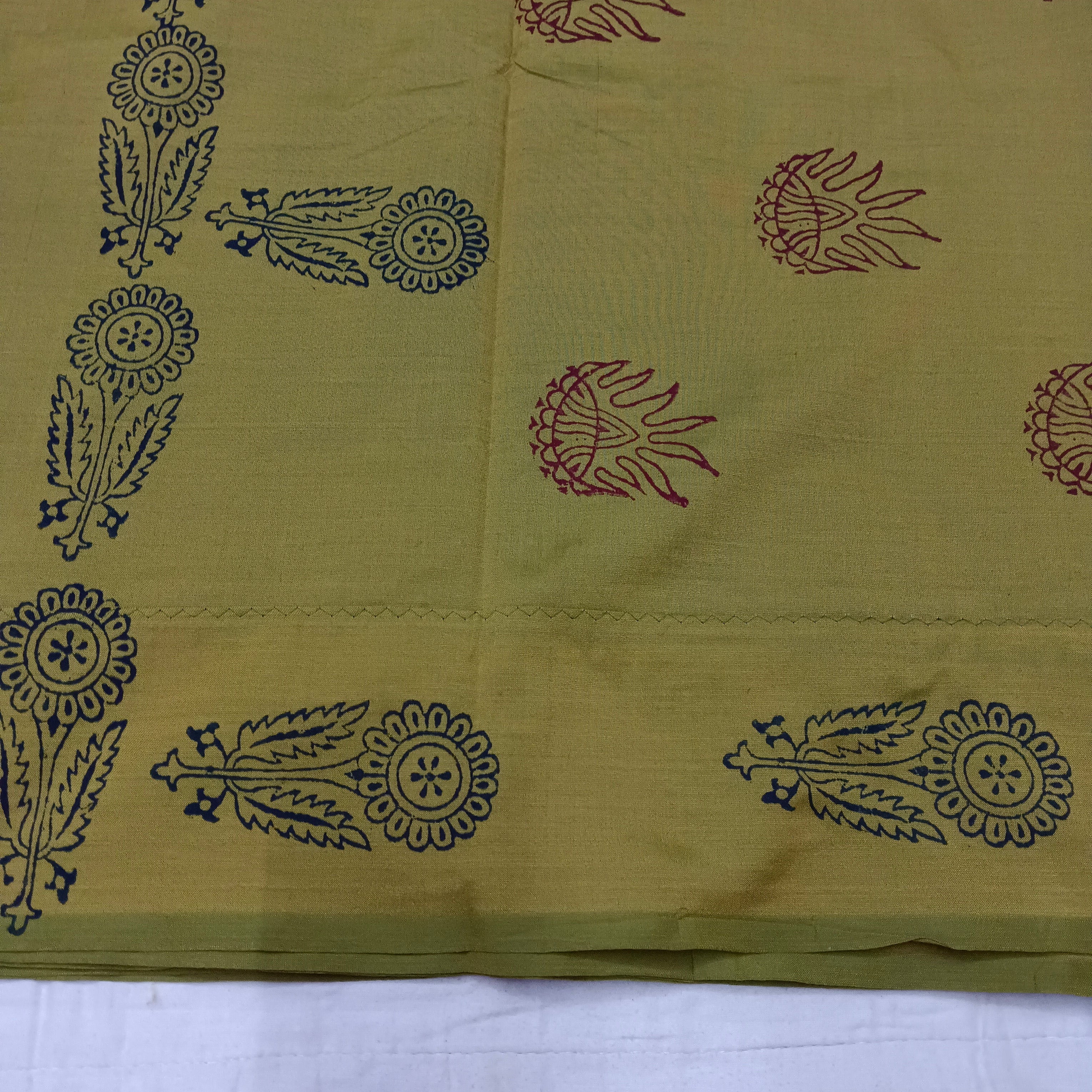 printed Poly cotton 6yardz Sarees