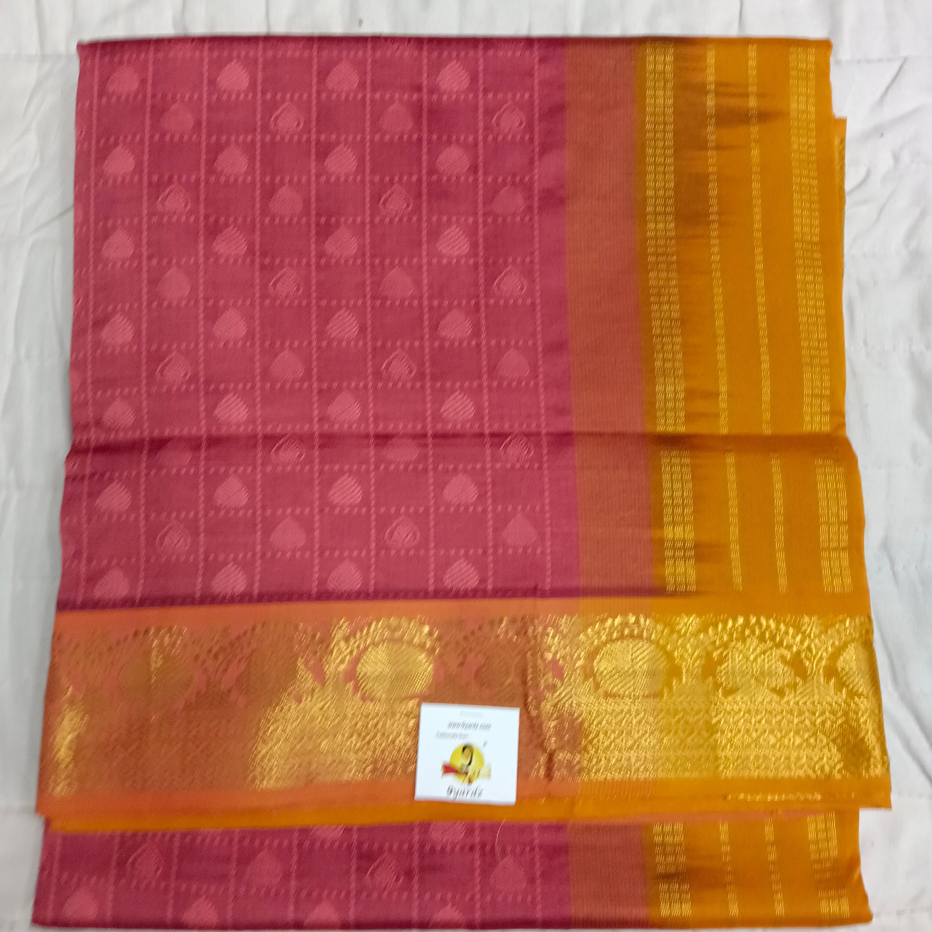 Semi silk Embossed 6Yards