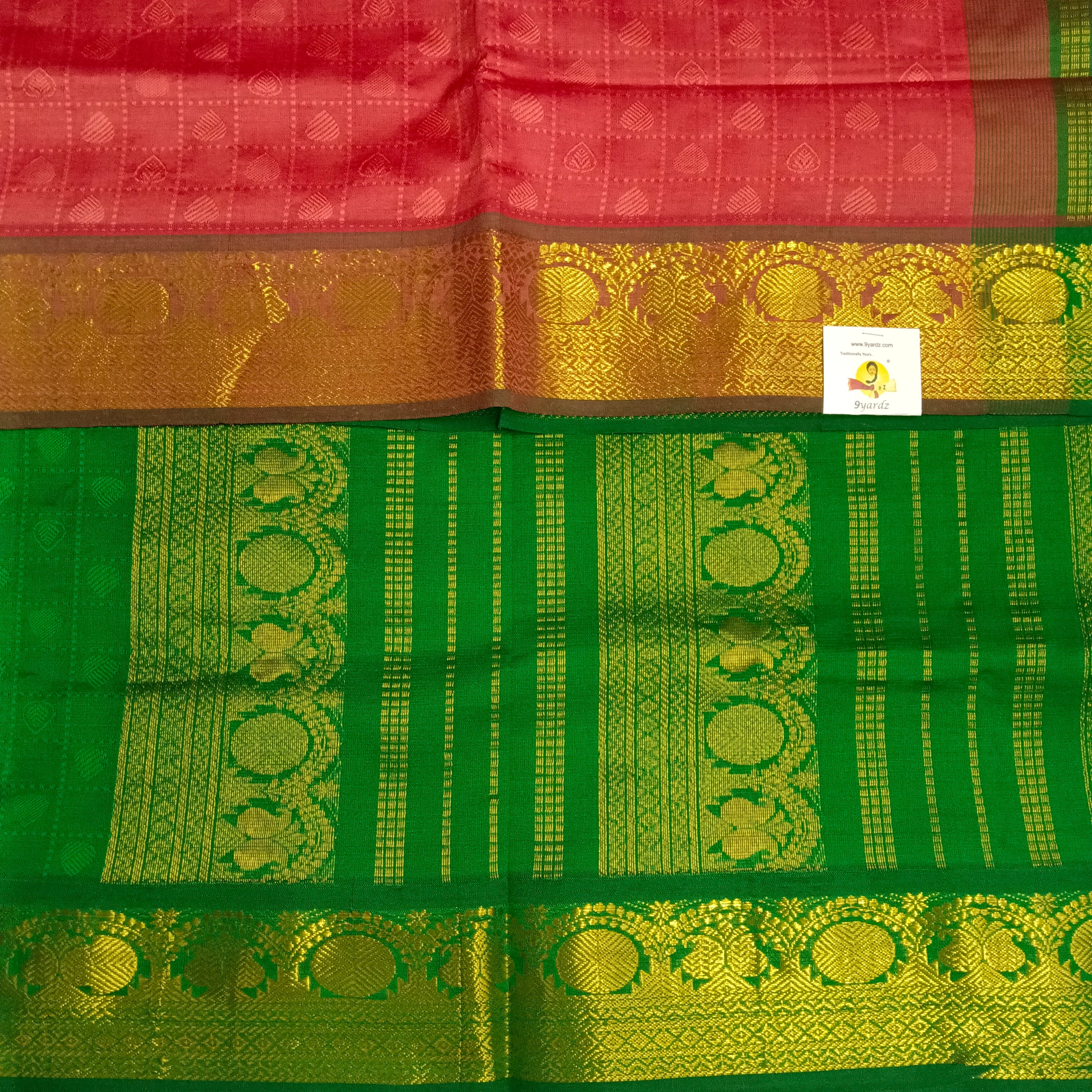 Semi silk Embossed 6Yards