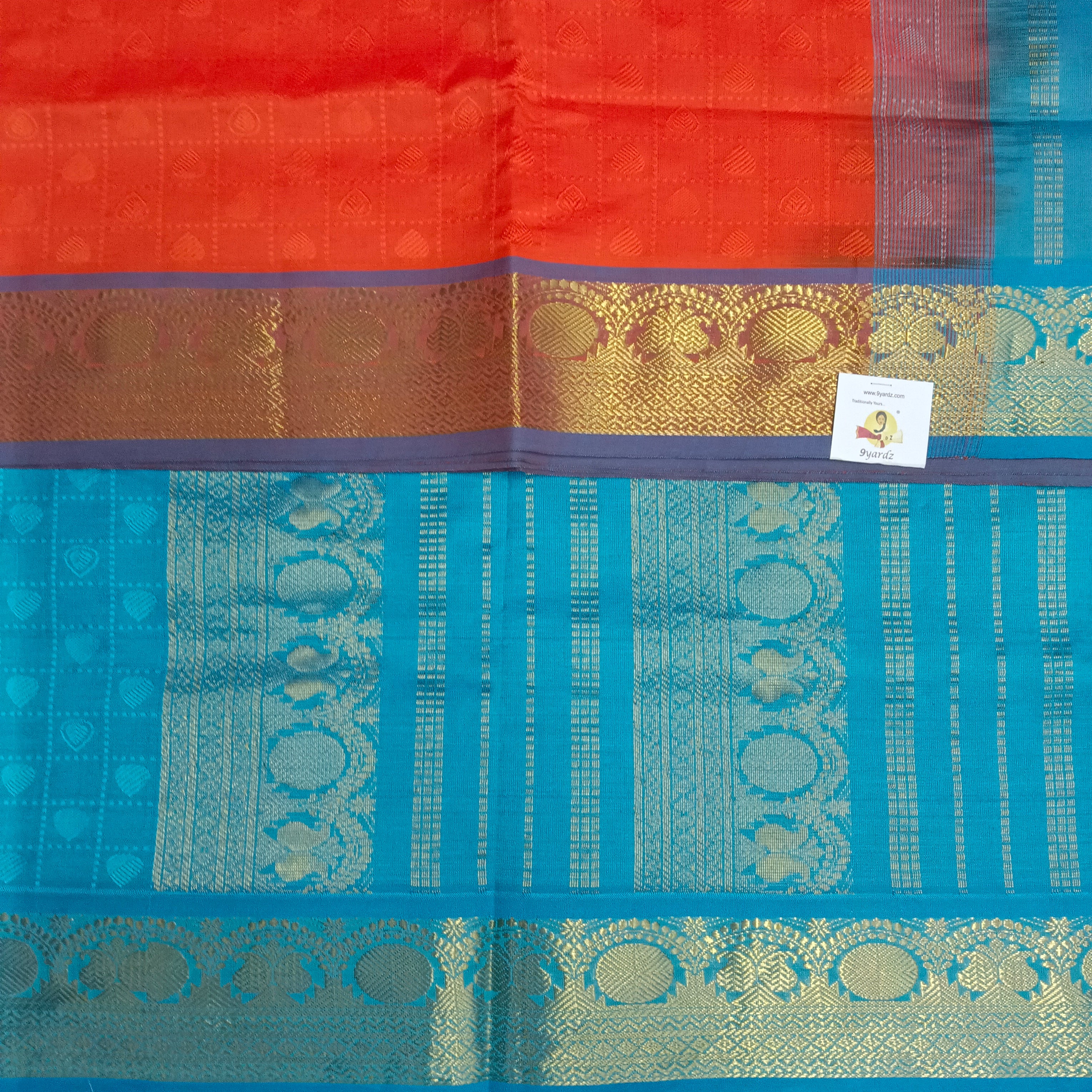 Semi silk Embossed 6Yards