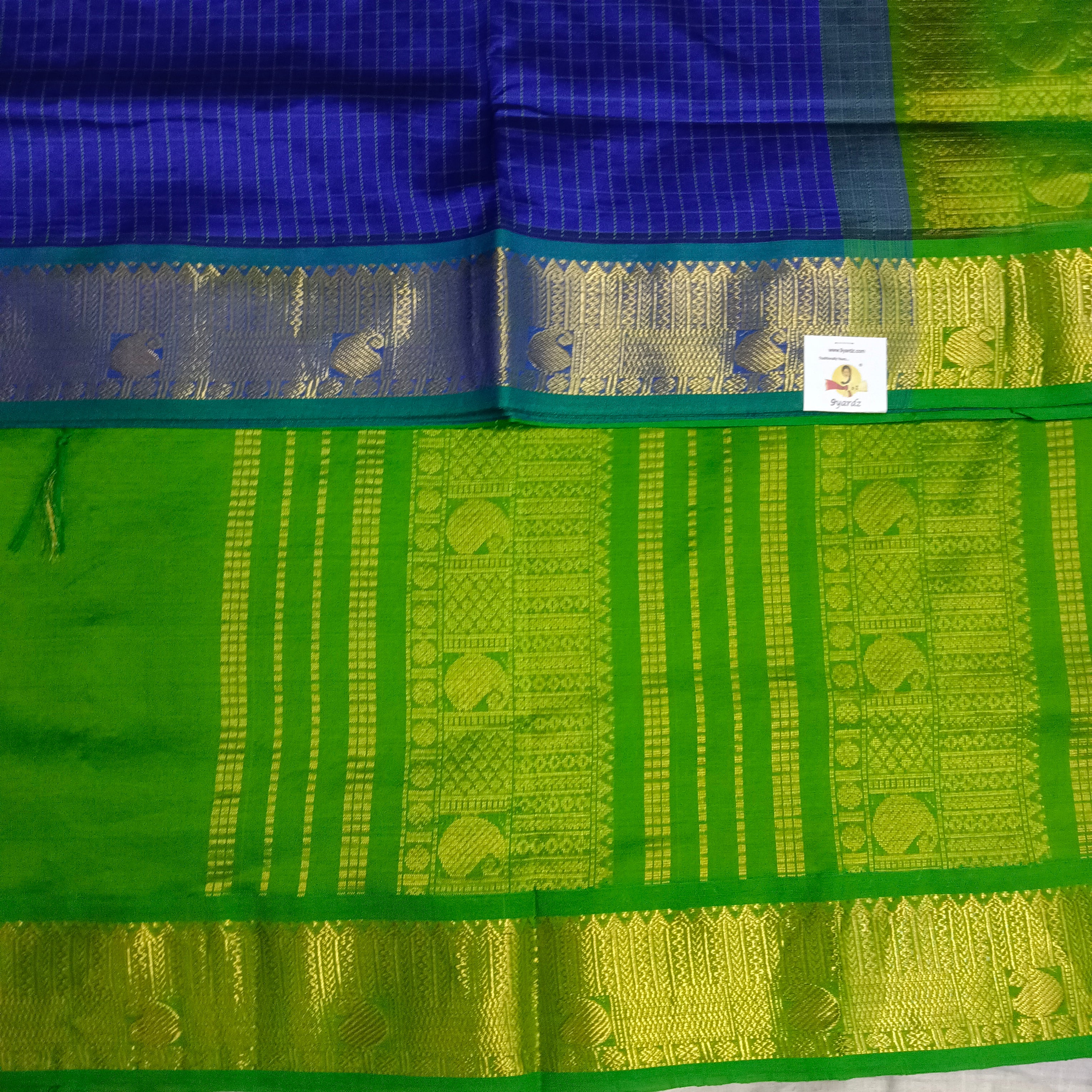 Semi silk Thread Checked 6Yards
