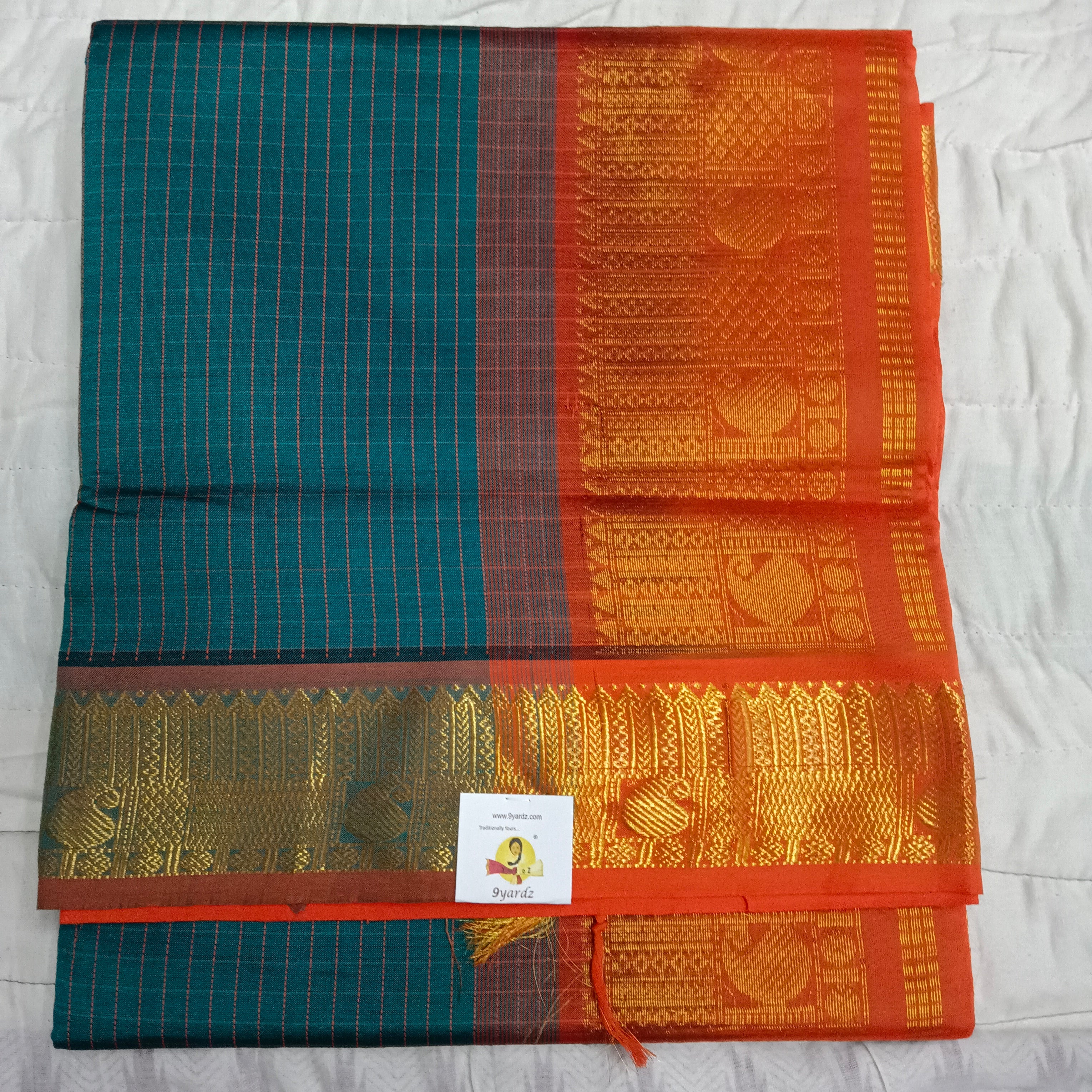 Semi silk Thread Checked 6Yards