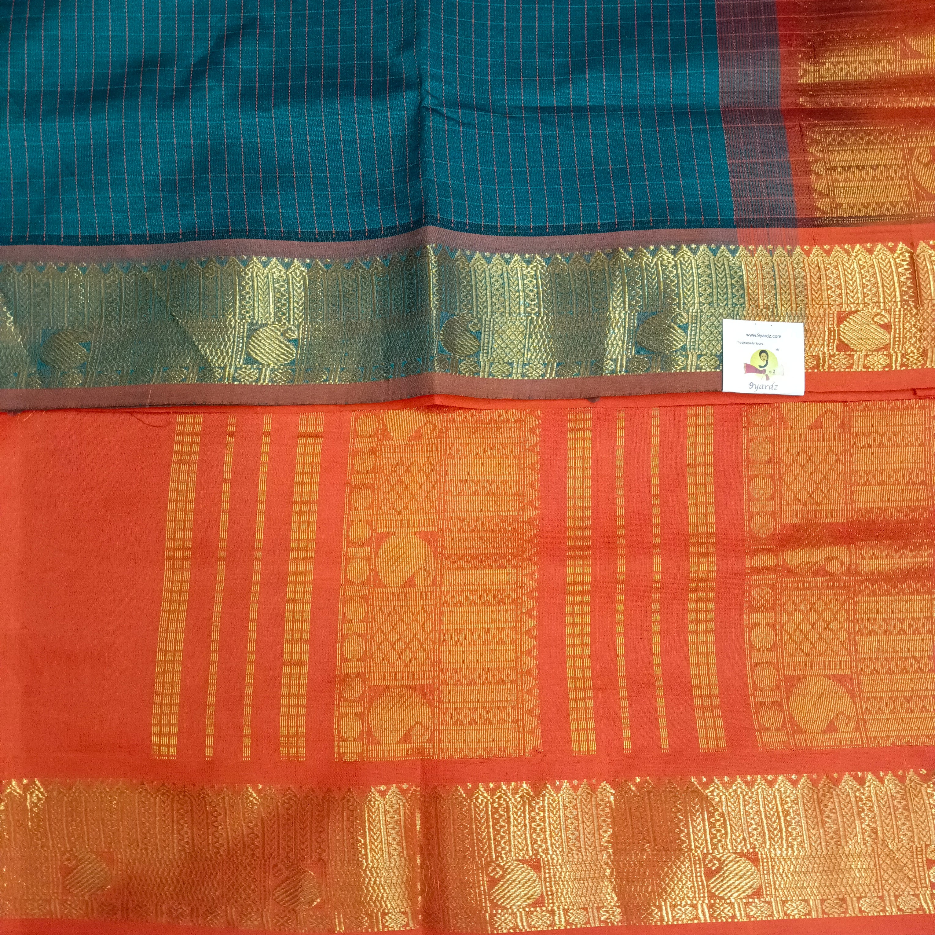 Semi silk Thread Checked 6Yards