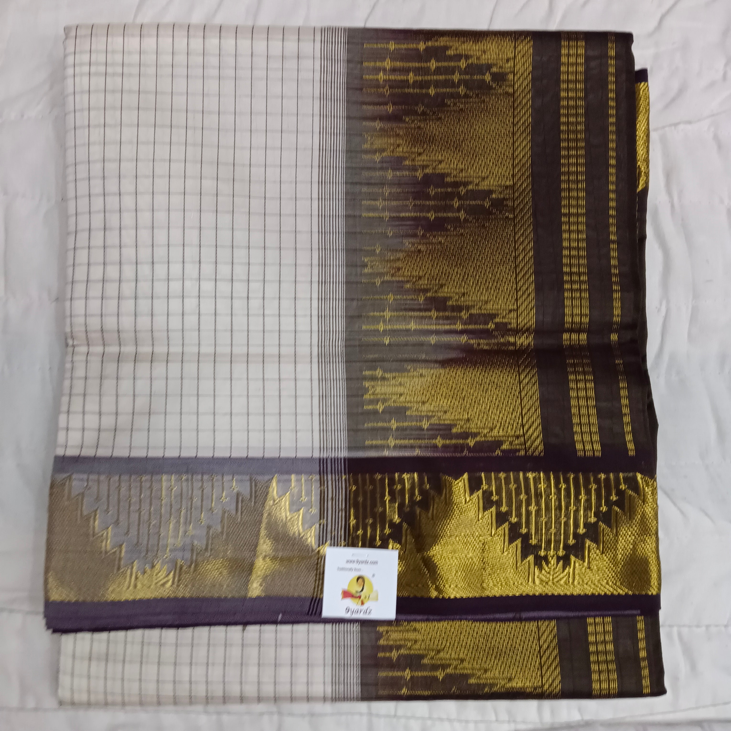 Semi silk Thread Checked 6Yards