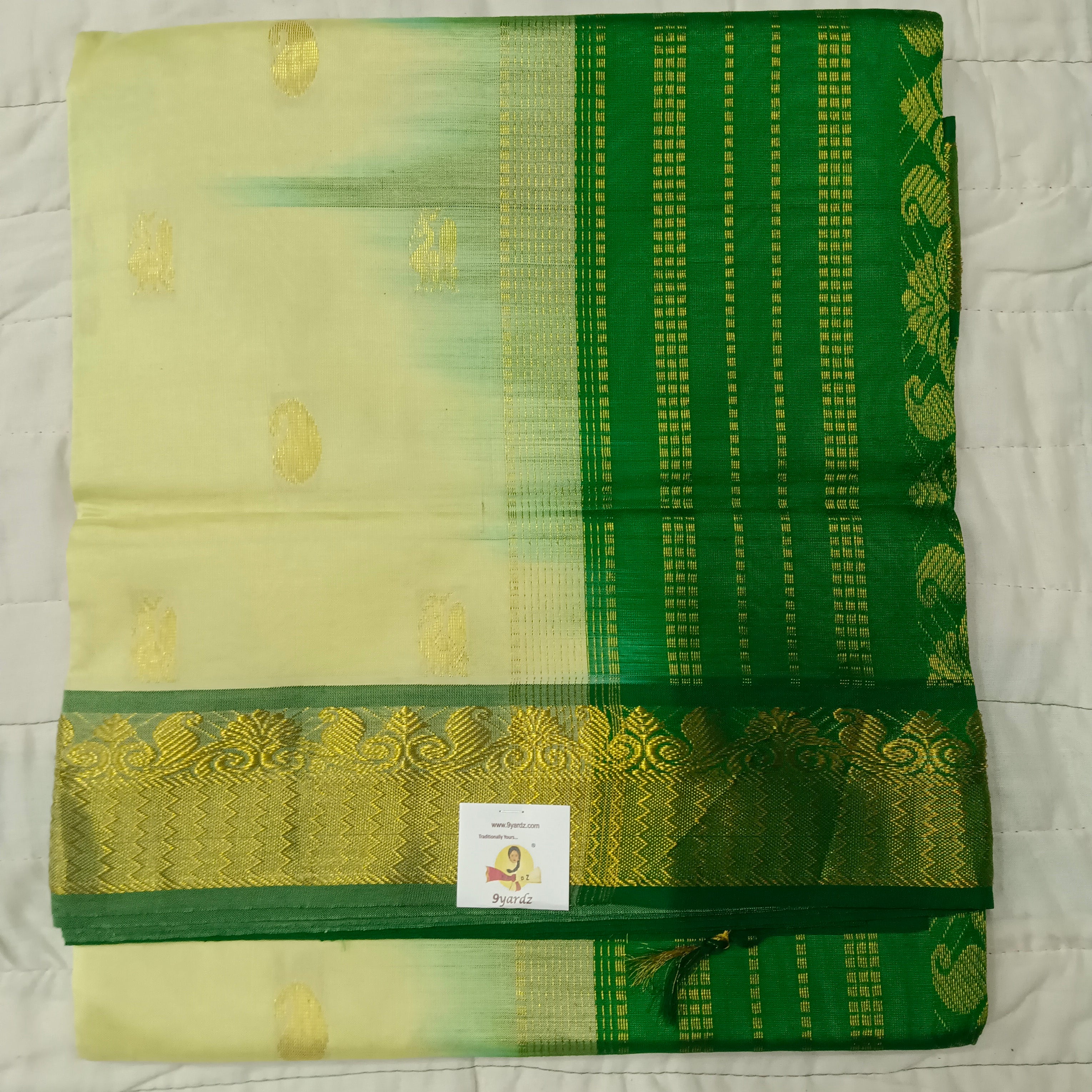 Semi silk Zari 6Yards