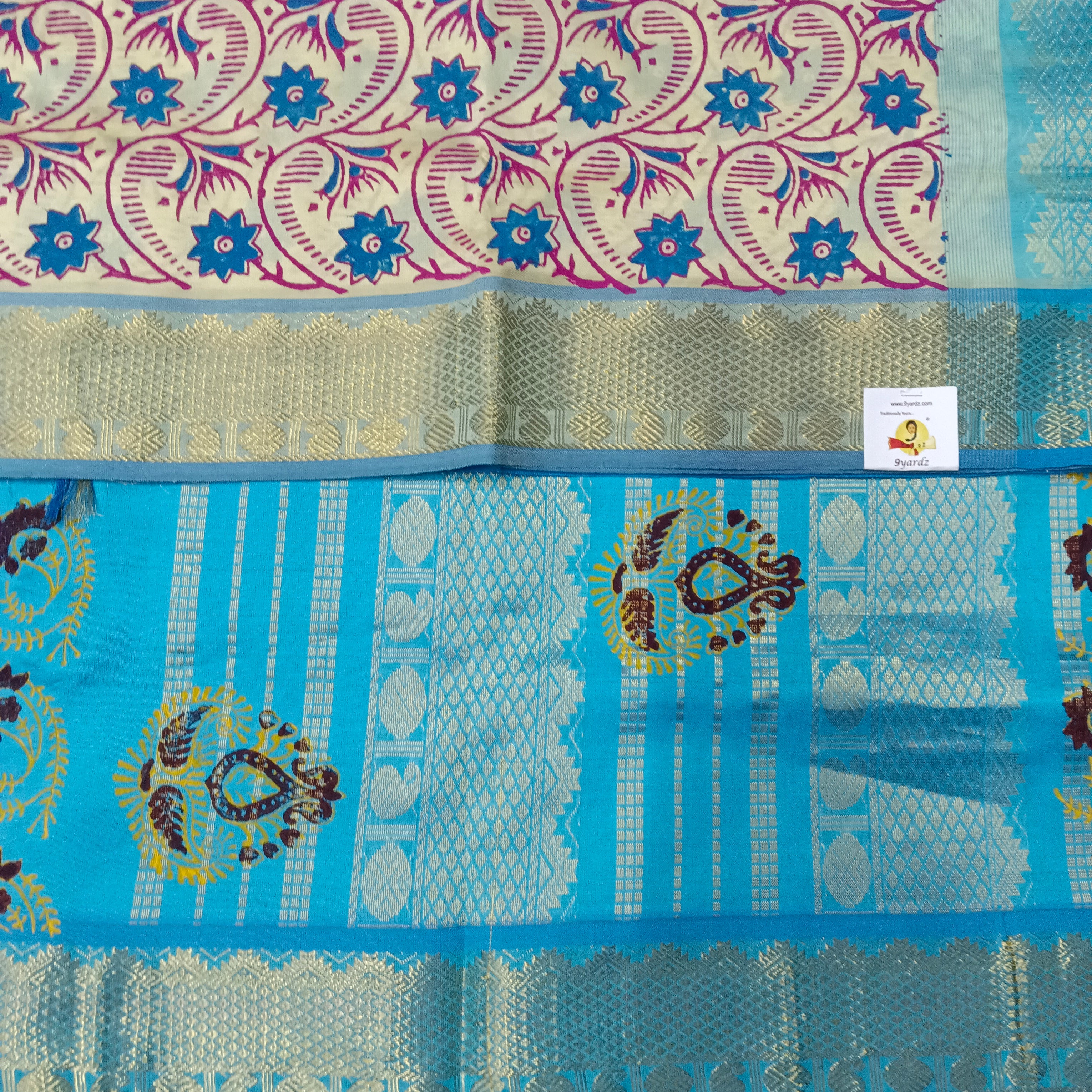 Semi silk Printed 6Yards