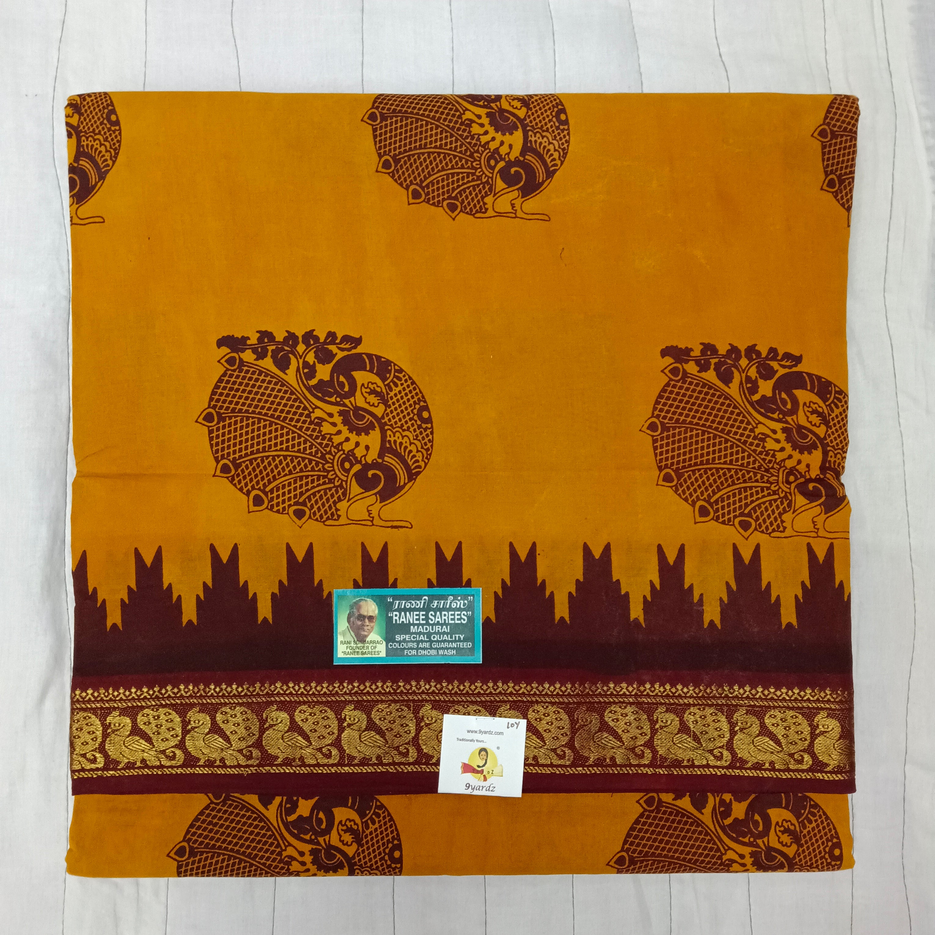 Ranee voyal saree 10.5yardz(9.5mtrs)