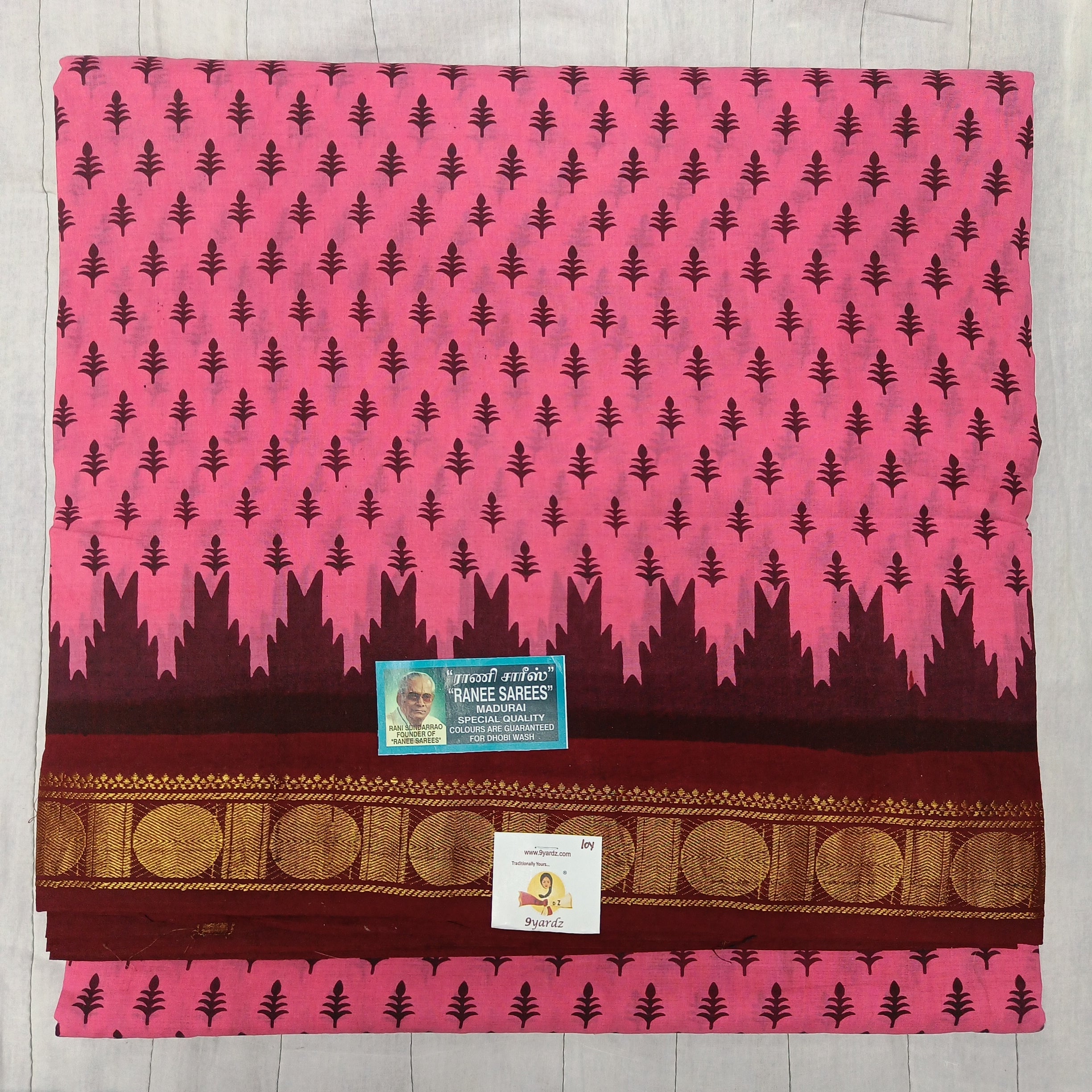 Ranee voyal saree 10.5yardz(9.5mtrs)