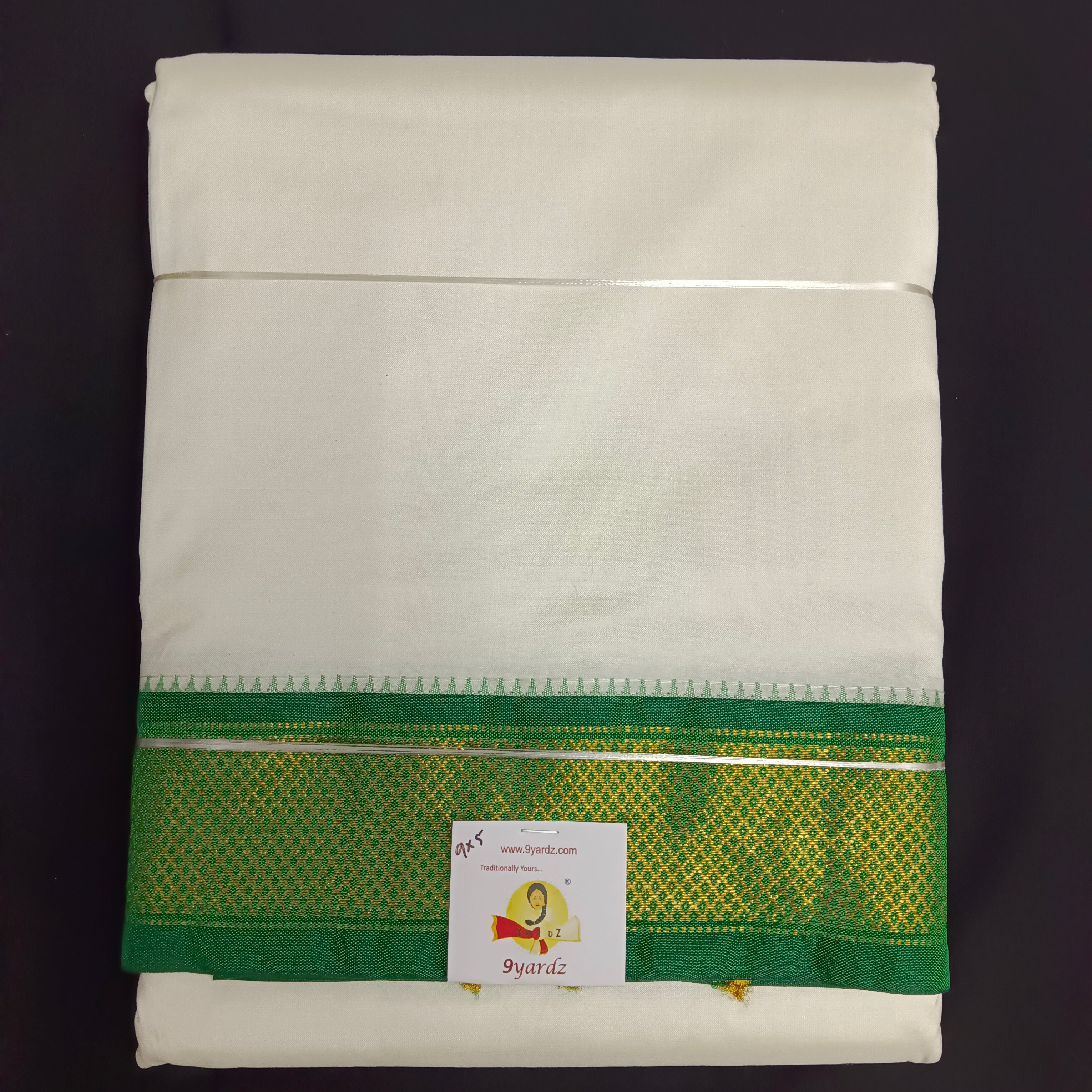 Pure silk Maylikannu Dhoti 9*5 muzham