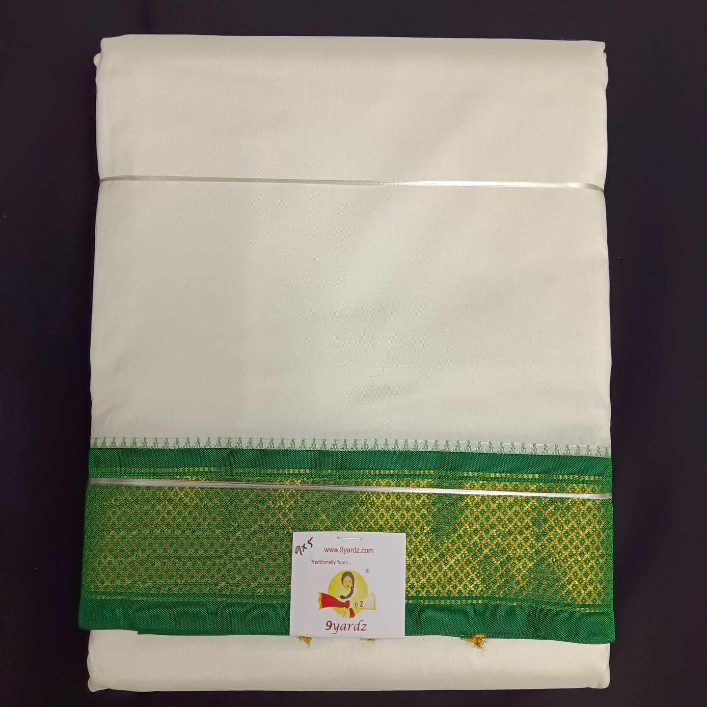 Pure silk Maylikannu Dhoti 9*5 muzham