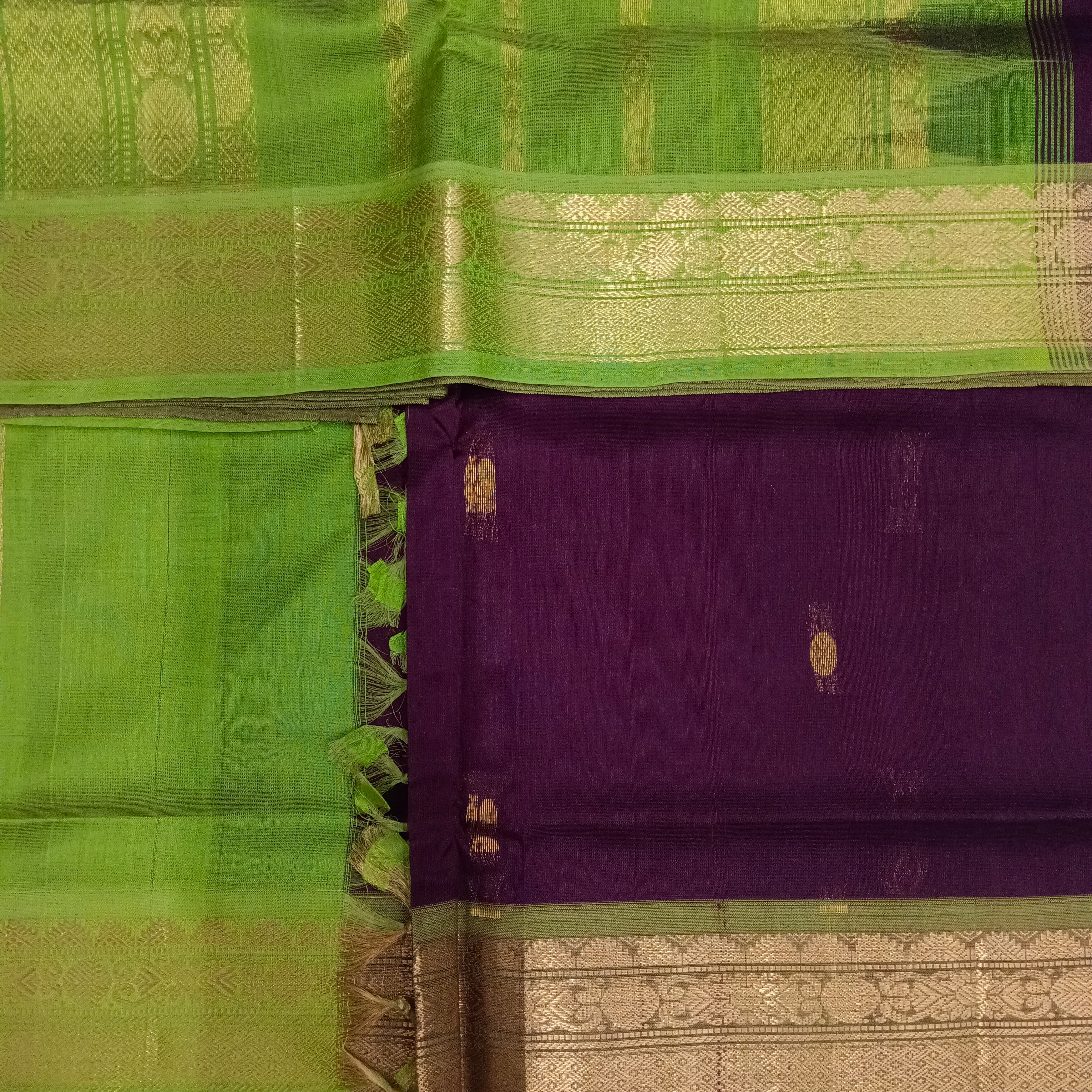 Pure silk cotton- Butta, 10 yards madisar