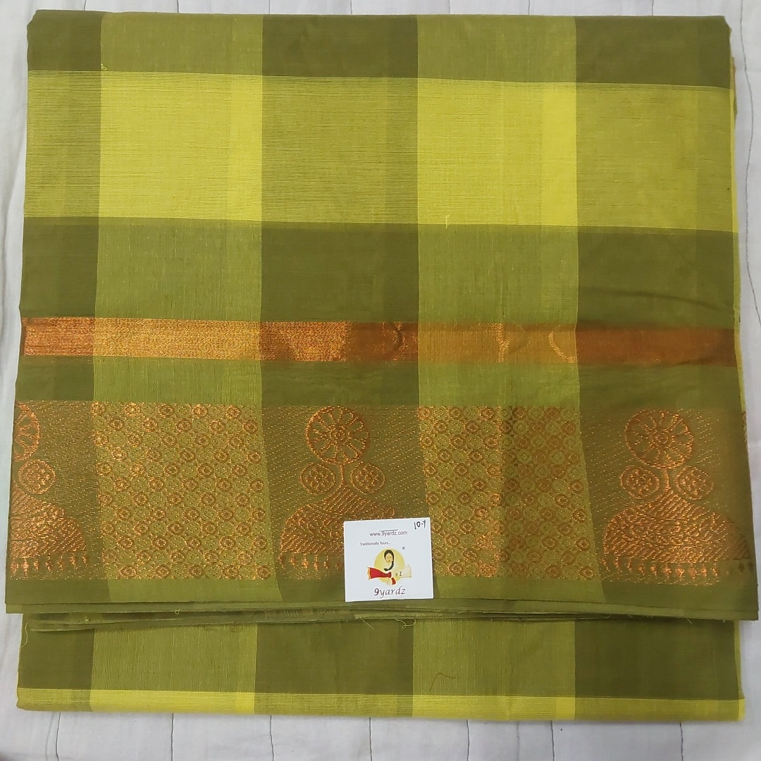 Arupukottai cotton checked 10yards madisar