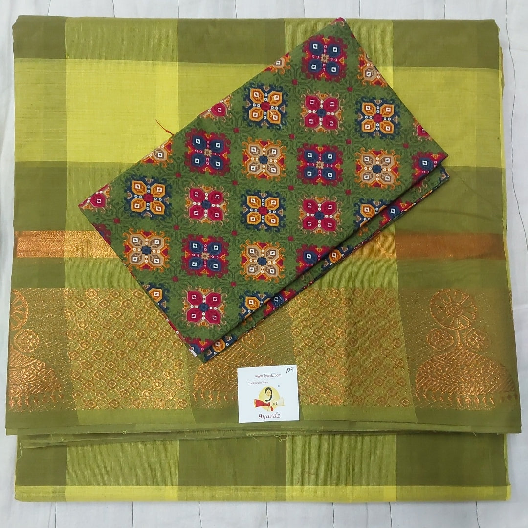 Arupukottai cotton checked 10yards madisar
