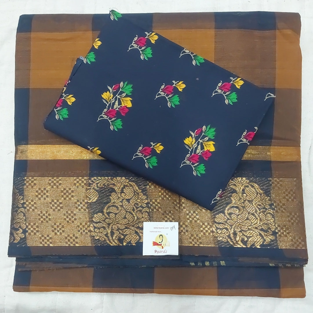 Arupukottai cotton checked 10yards madisar