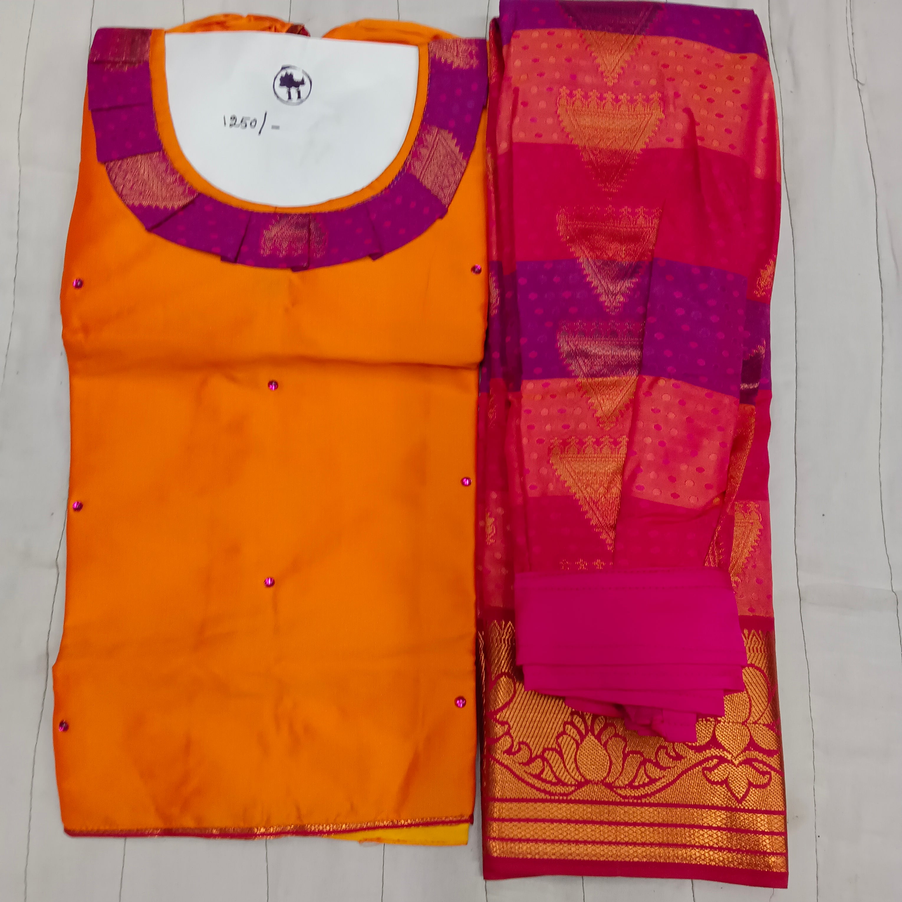 Embossed Pavadai