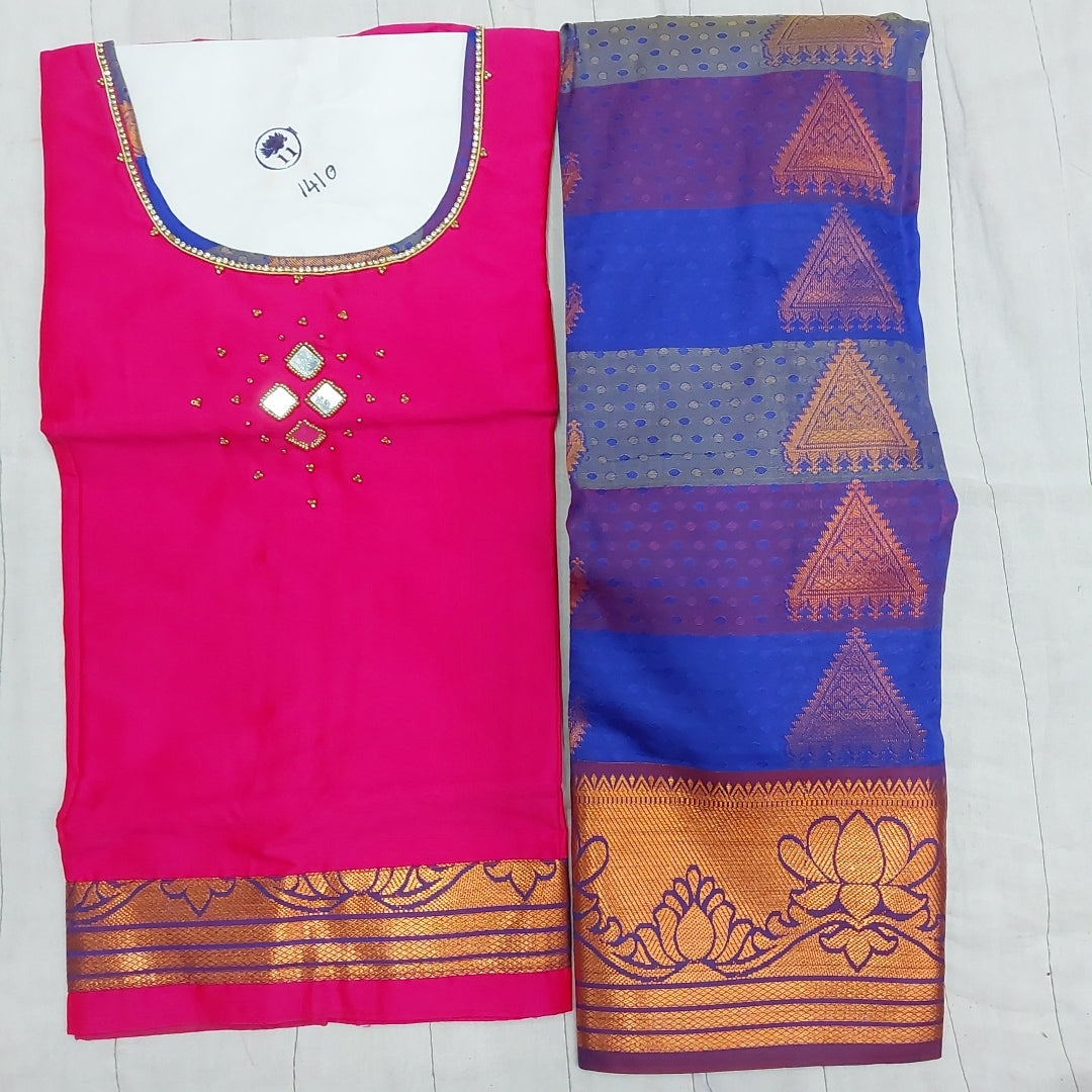 Embossed Pavadai