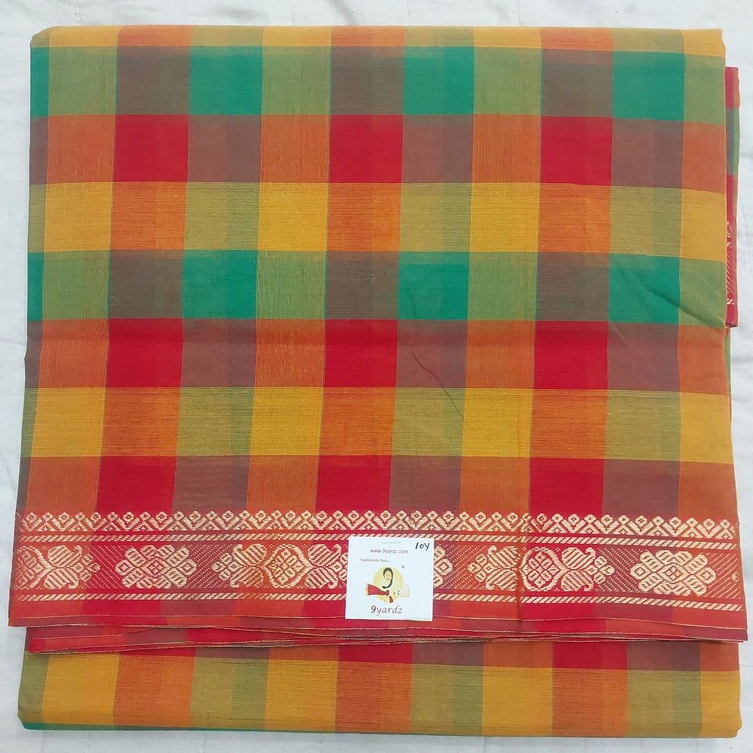 Arupukottai cotton 10 yards madisar