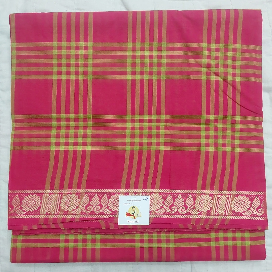 Arupukottai cotton 10 yards madisar