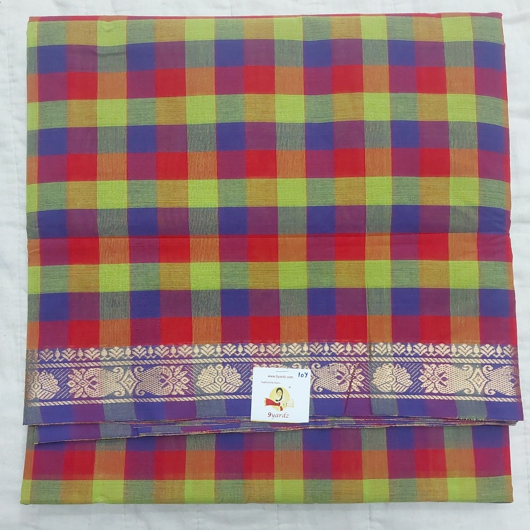 Arupukottai cotton 10 yards madisar