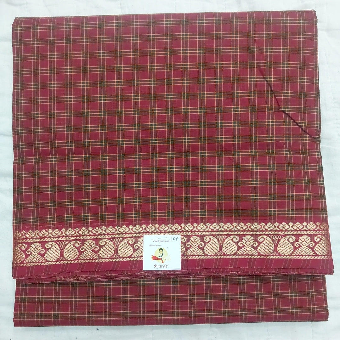 Arupukottai cotton 10 yards madisar