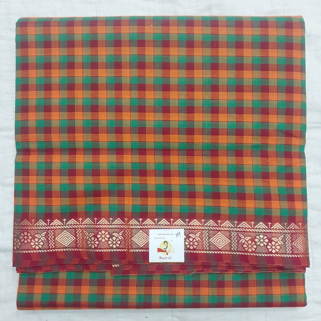 Arupukottai cotton 10 yards madisar