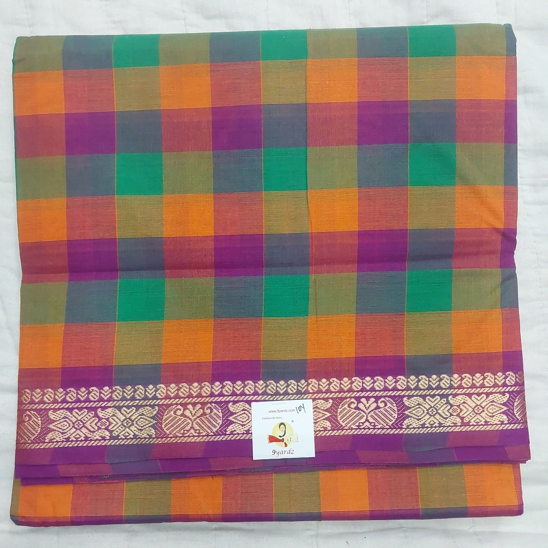 Arupukottai cotton 10 yards madisar