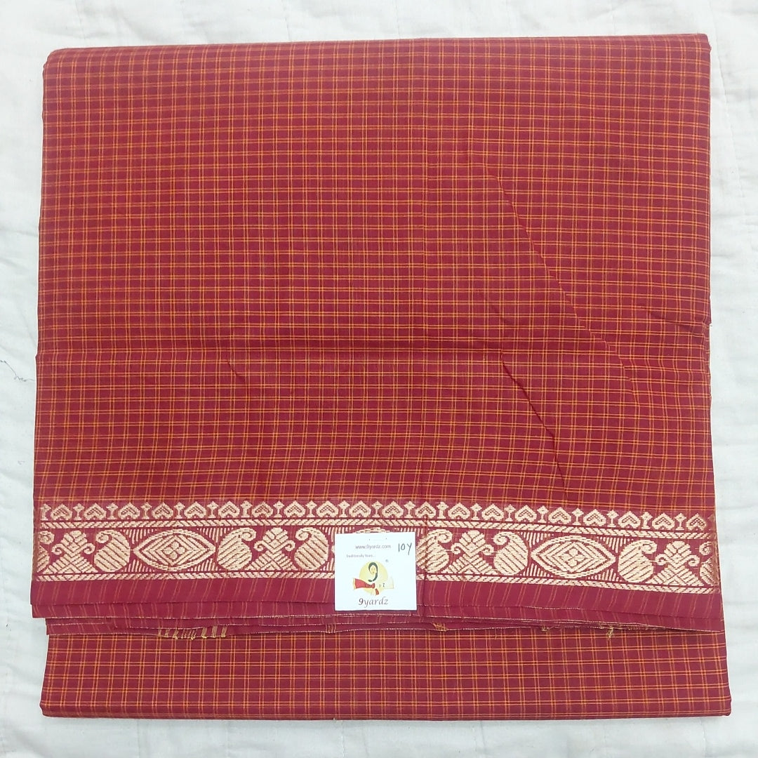 Arupukottai cotton 10 yards madisar