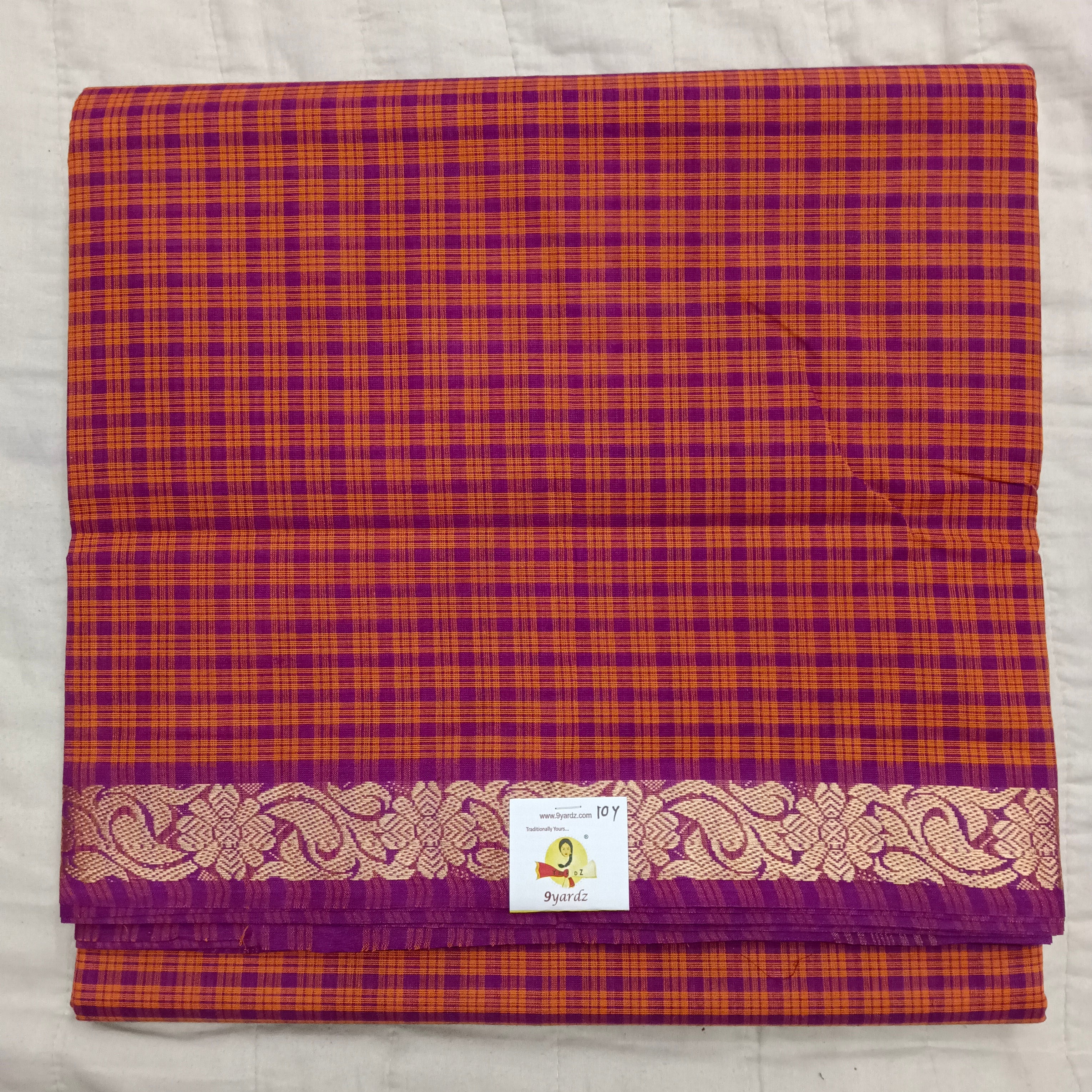 Arupukottai cotton 10 yards madisar