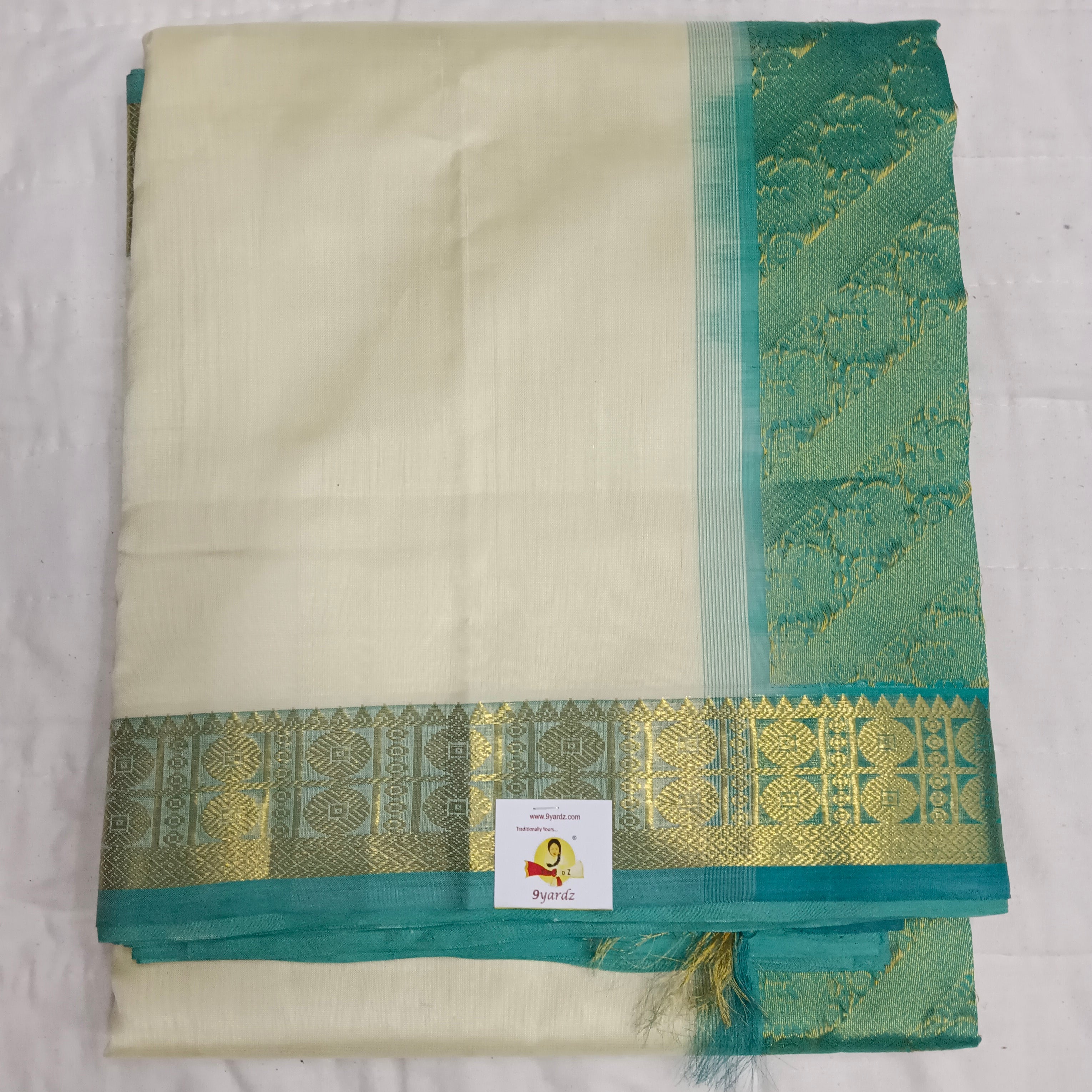 Pure silk cotton- Reverse Pallu- Semi Korvai