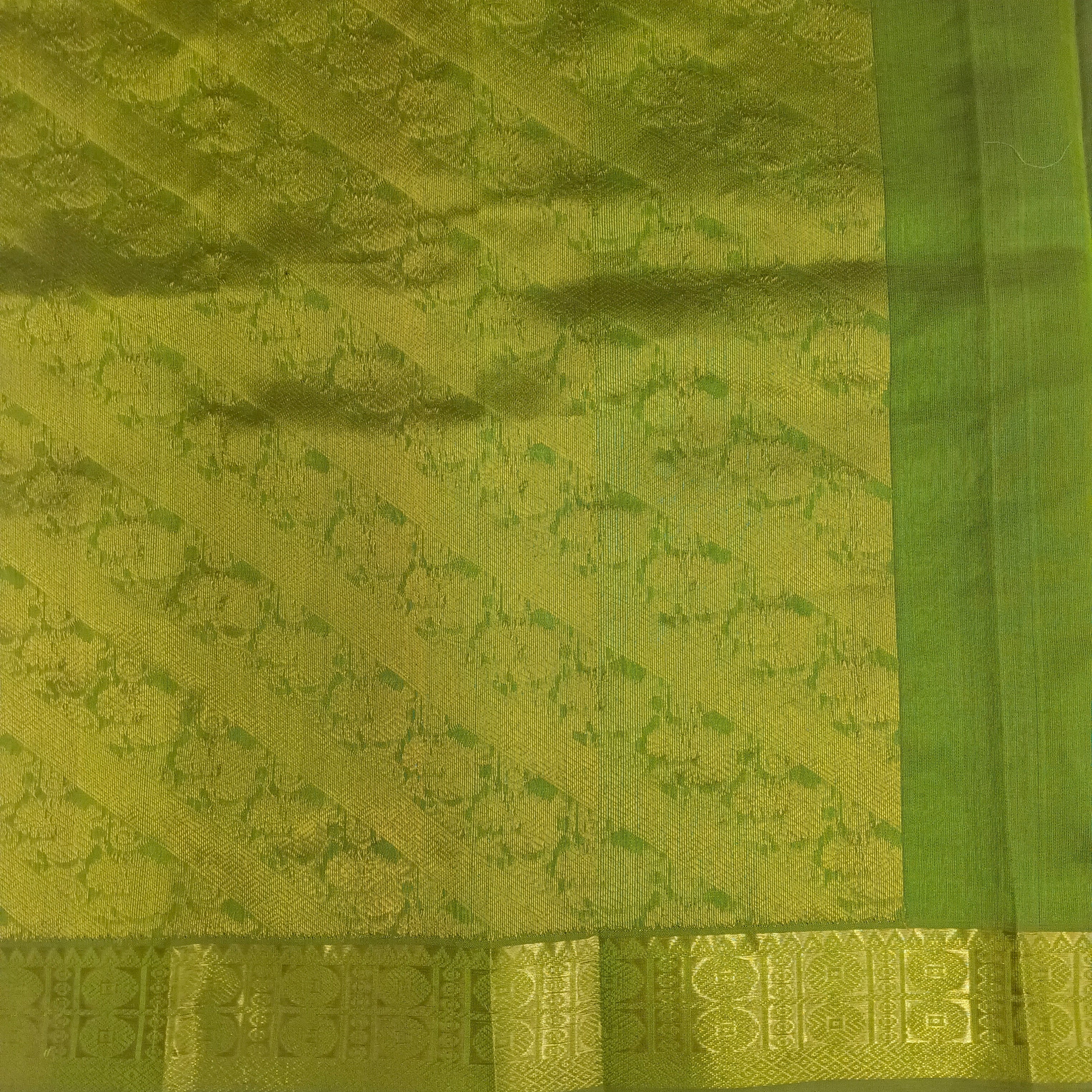 Pure silk cotton- Reverse Pallu- Semi Korvai