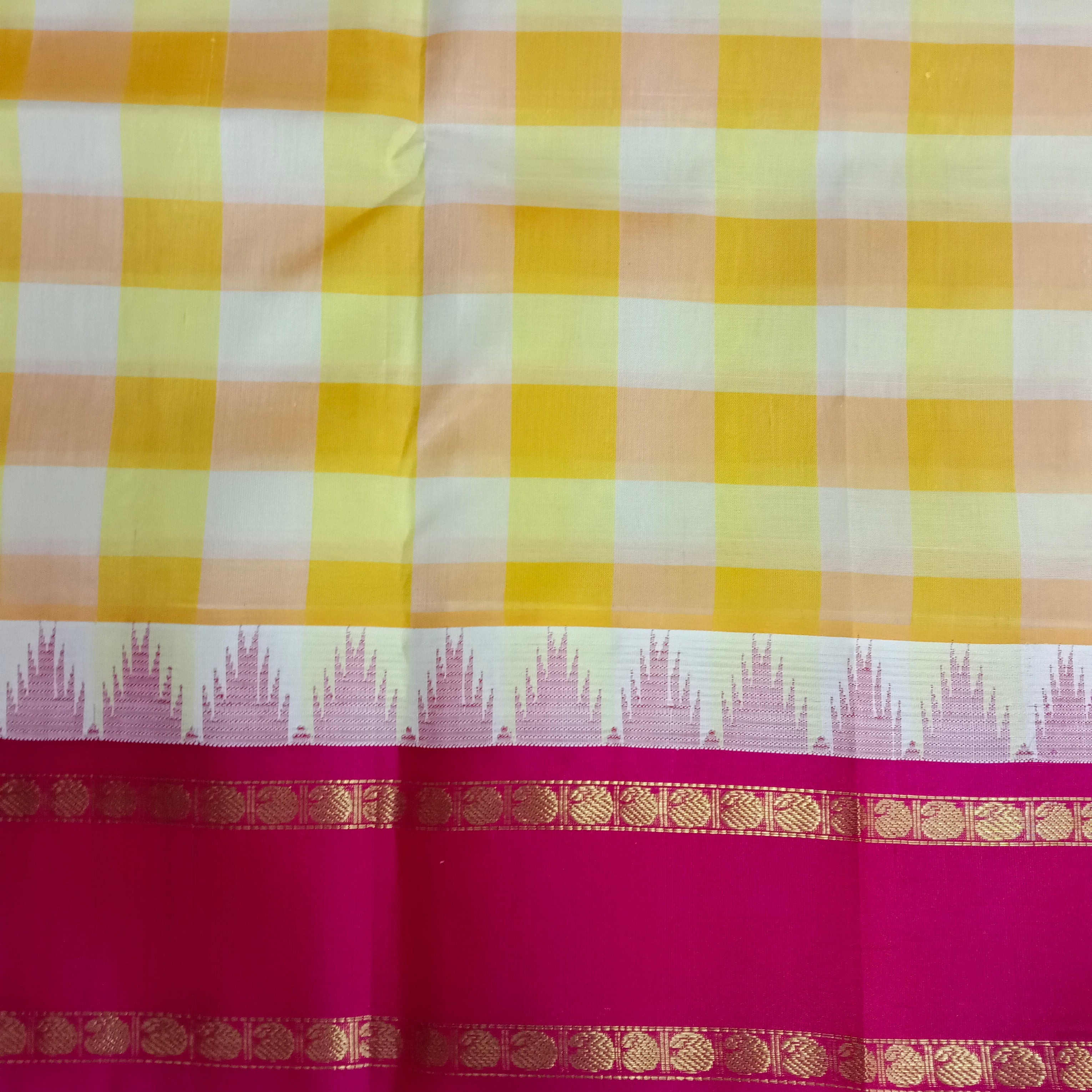 Korvai 10yardz Multi Checked