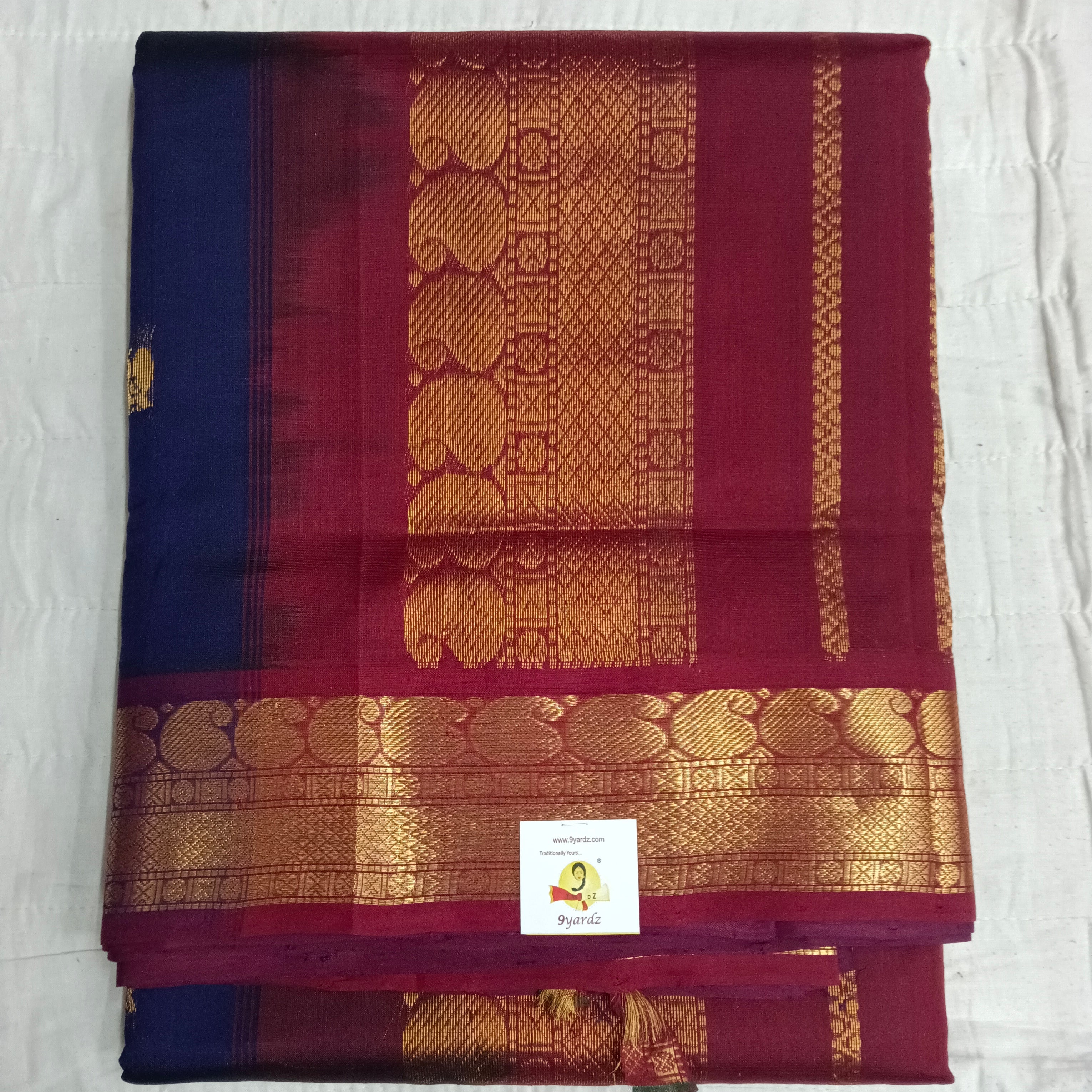 Pure silk cotton- Butta, 10 yards madisar