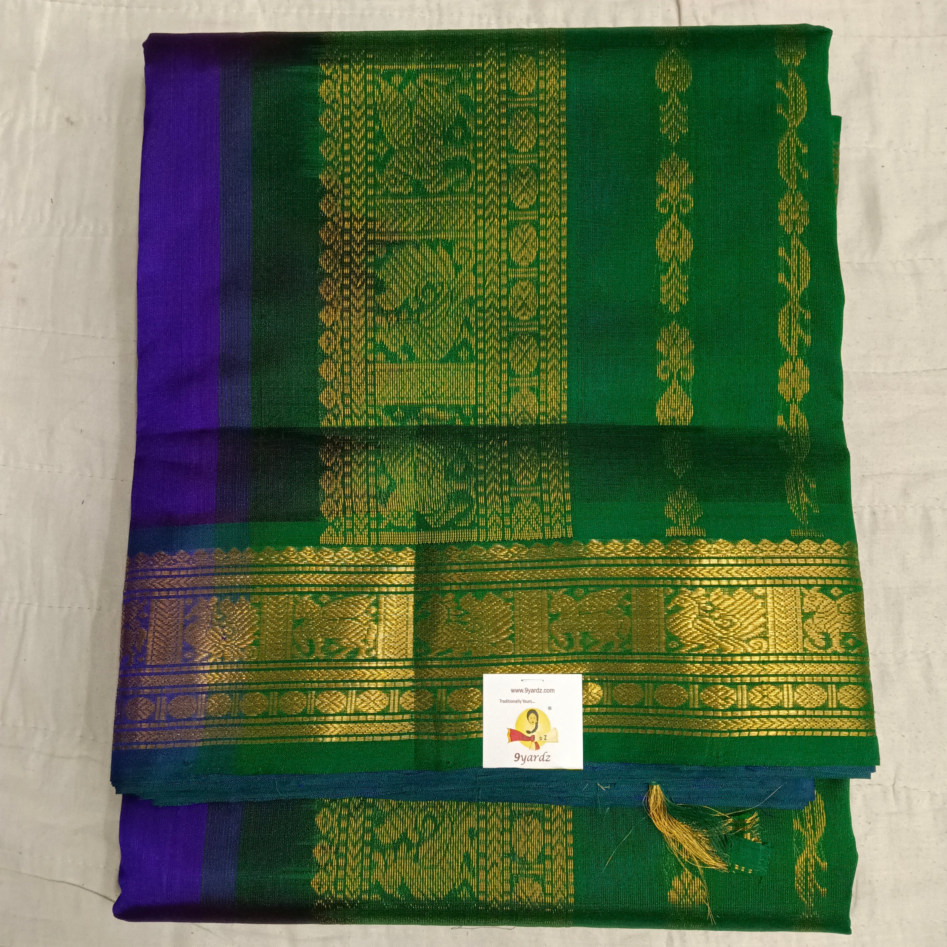 Pure silk cotton- Butta, 10 yards madisar