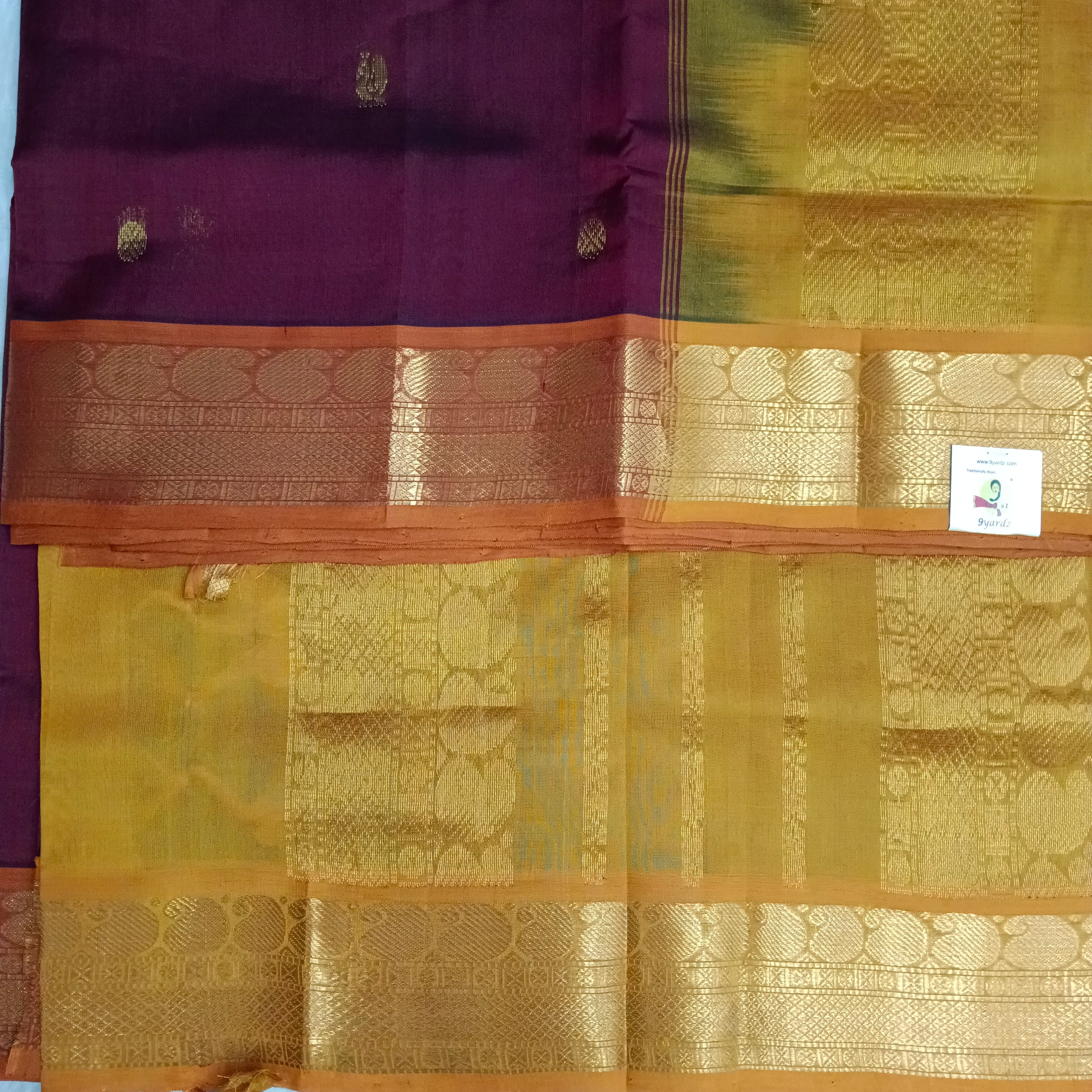 Pure silk cotton- Butta, 10 yards madisar
