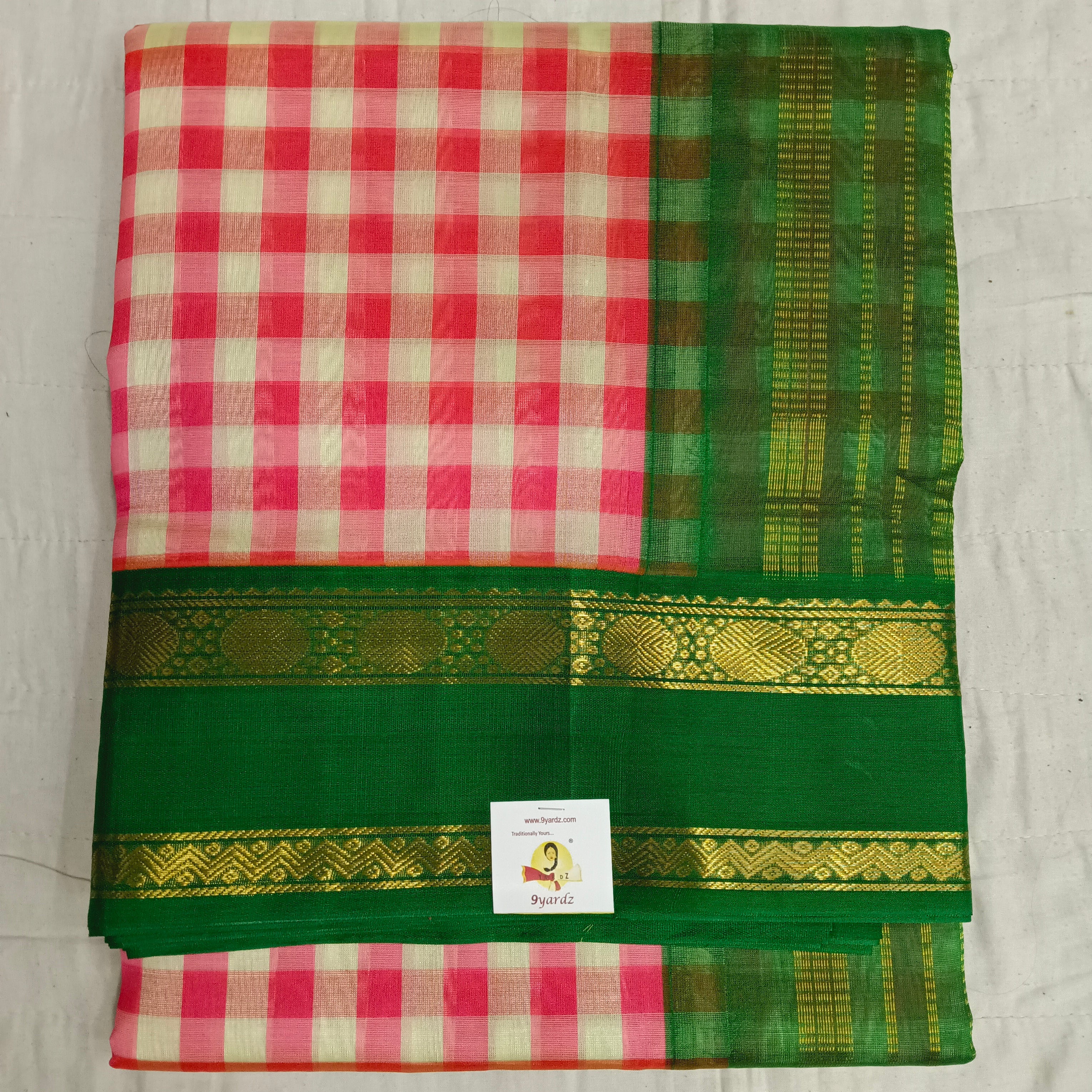Korvai 10yardz Multi Checked