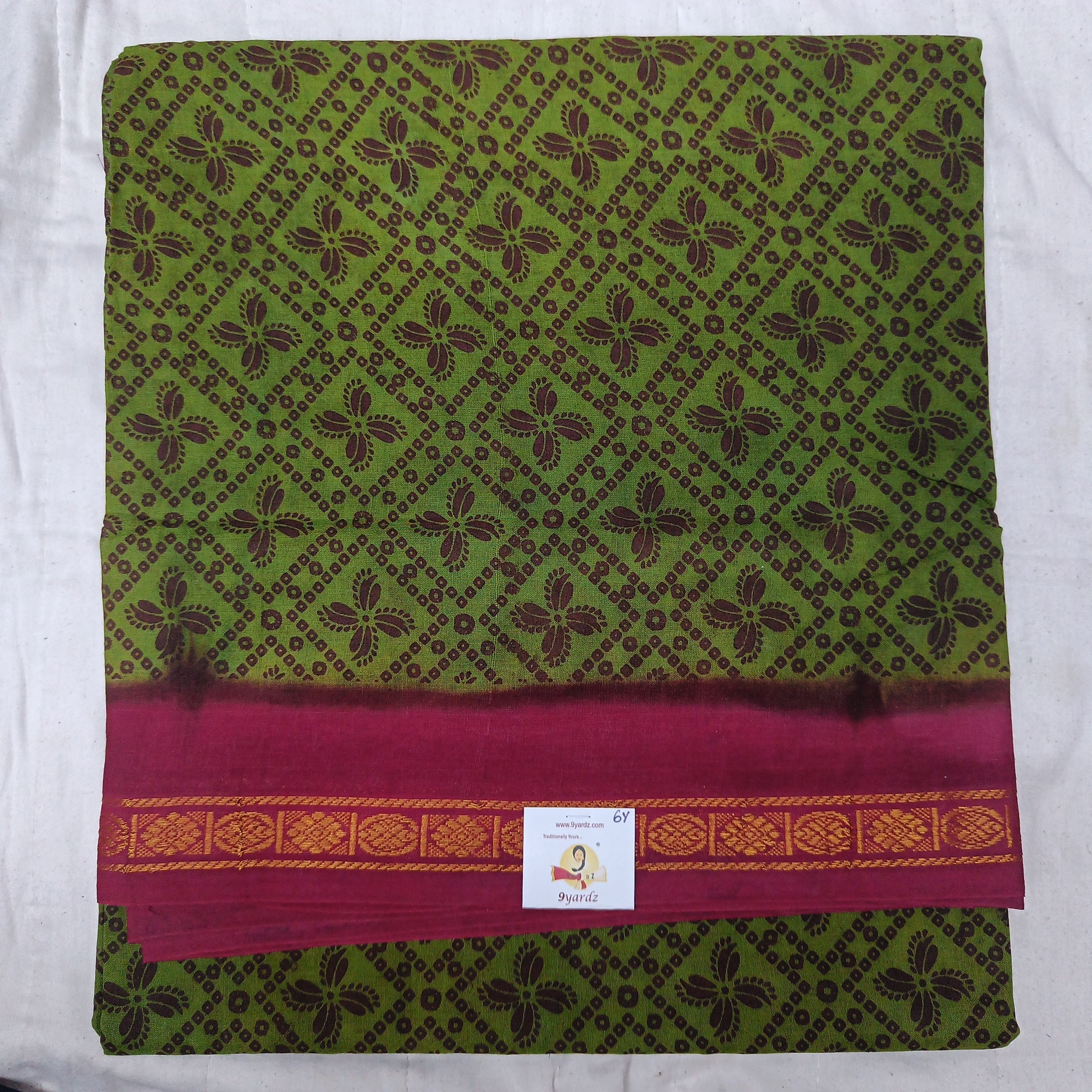 Sungudi cotton 6 yards