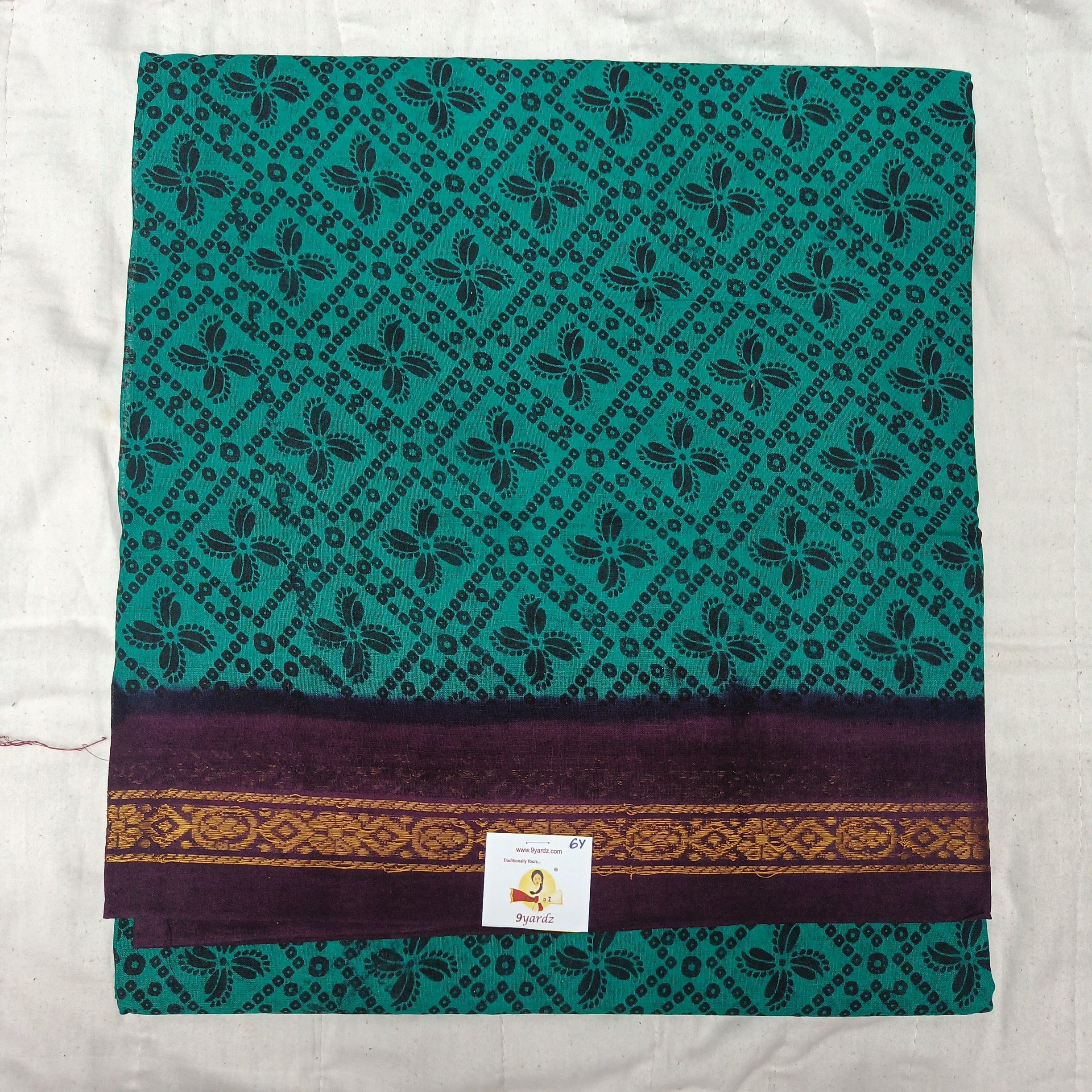 Sungudi cotton 6 yards