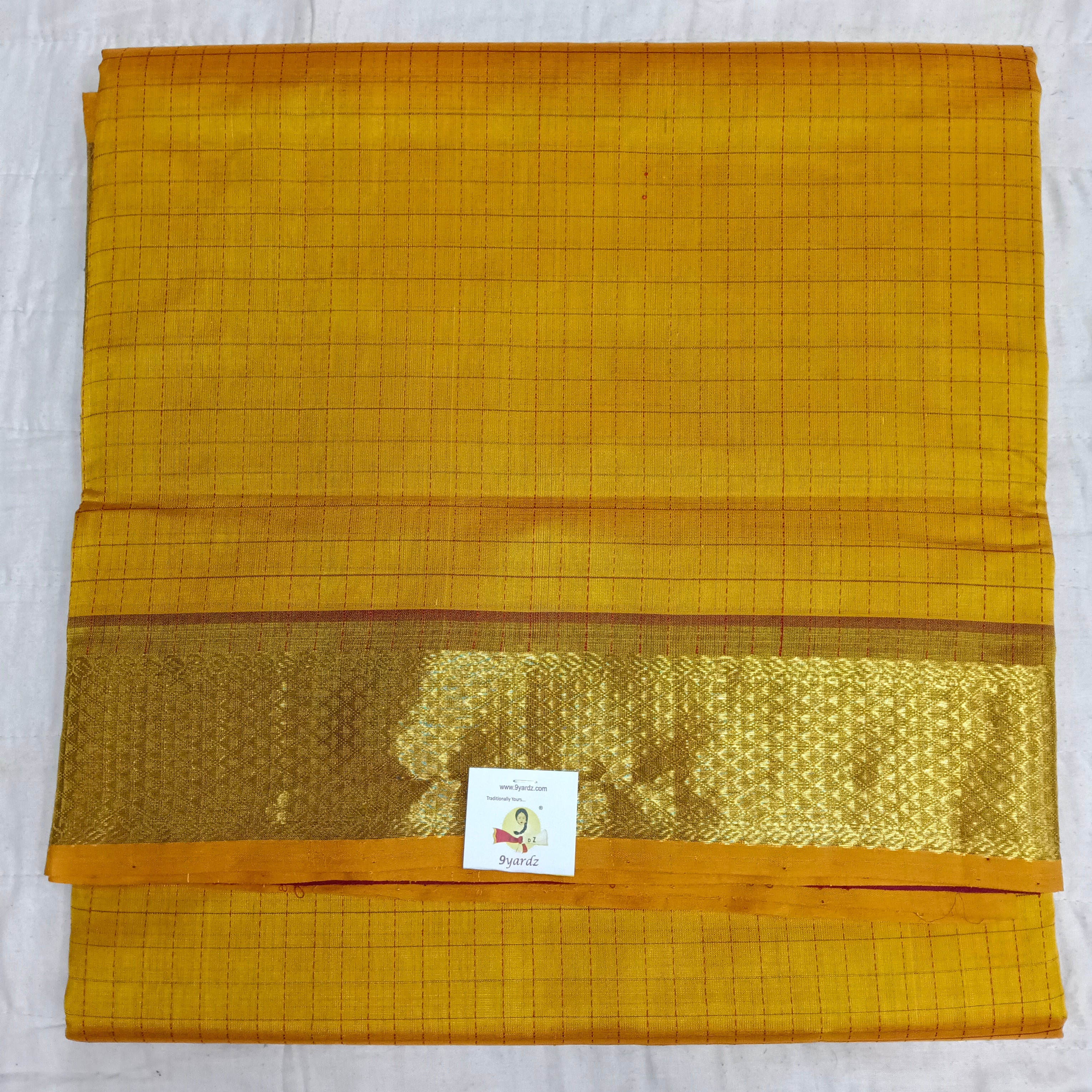 Pure silk cotton- small kattam 10yards (madisar)