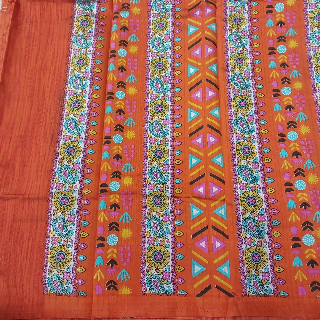 Printed Silk 9.5 yards