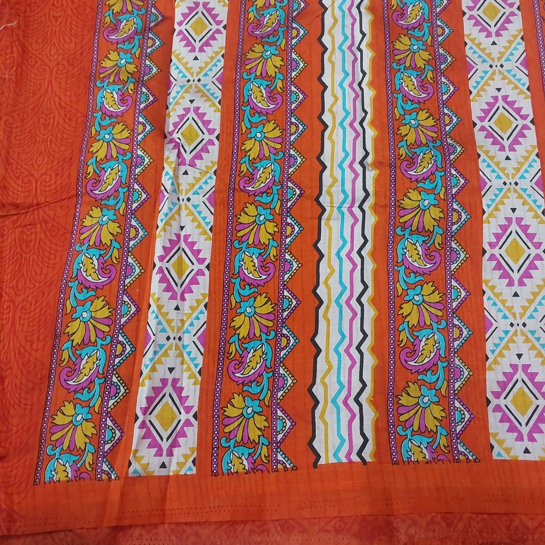 Printed Silk 9.5 yards