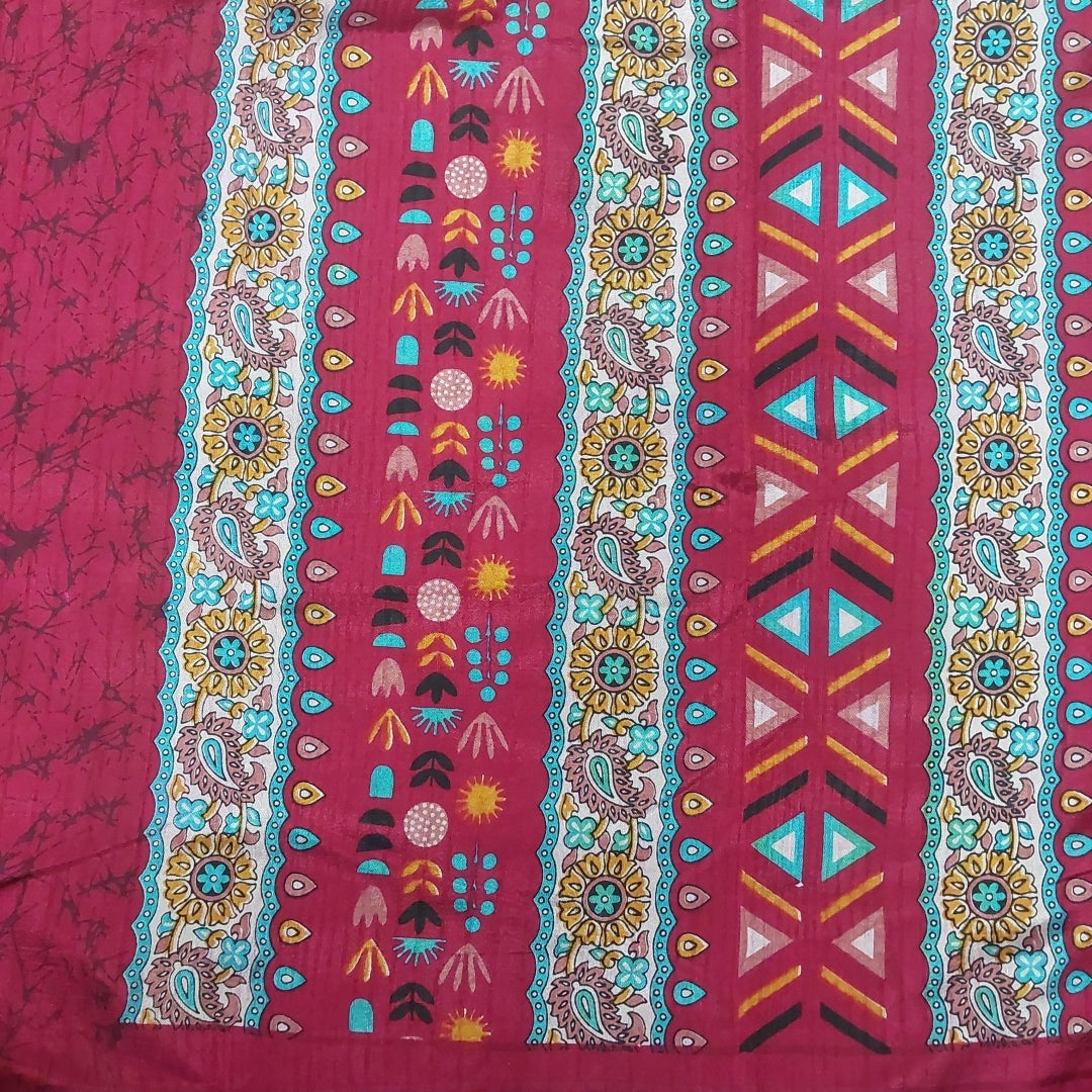Printed Silk 9.5 yards