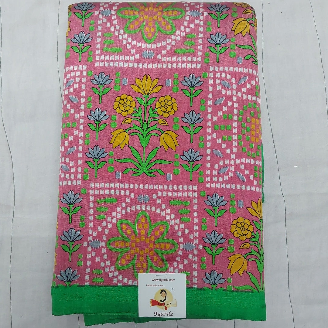 Printed Silk 9.5 yards