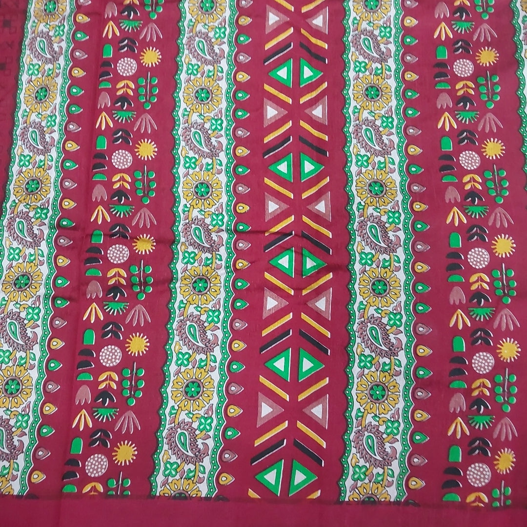 Printed Silk 9.5 yards