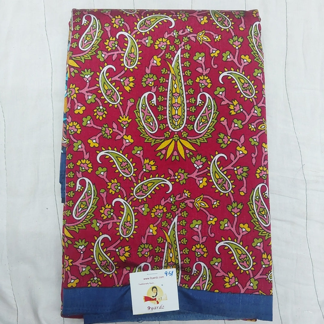 Printed Silk 9.5 yards