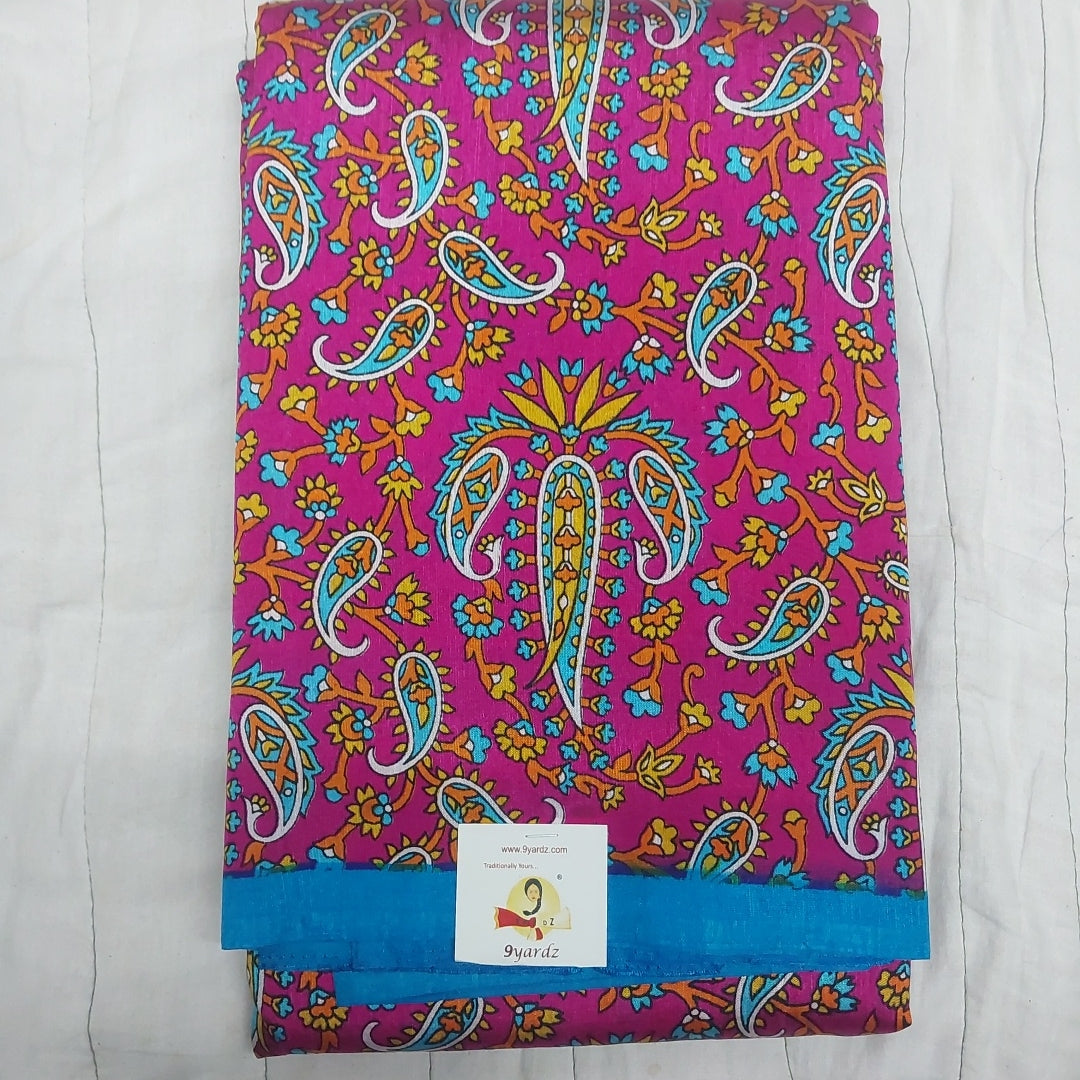 Printed Silk 9.5 yards