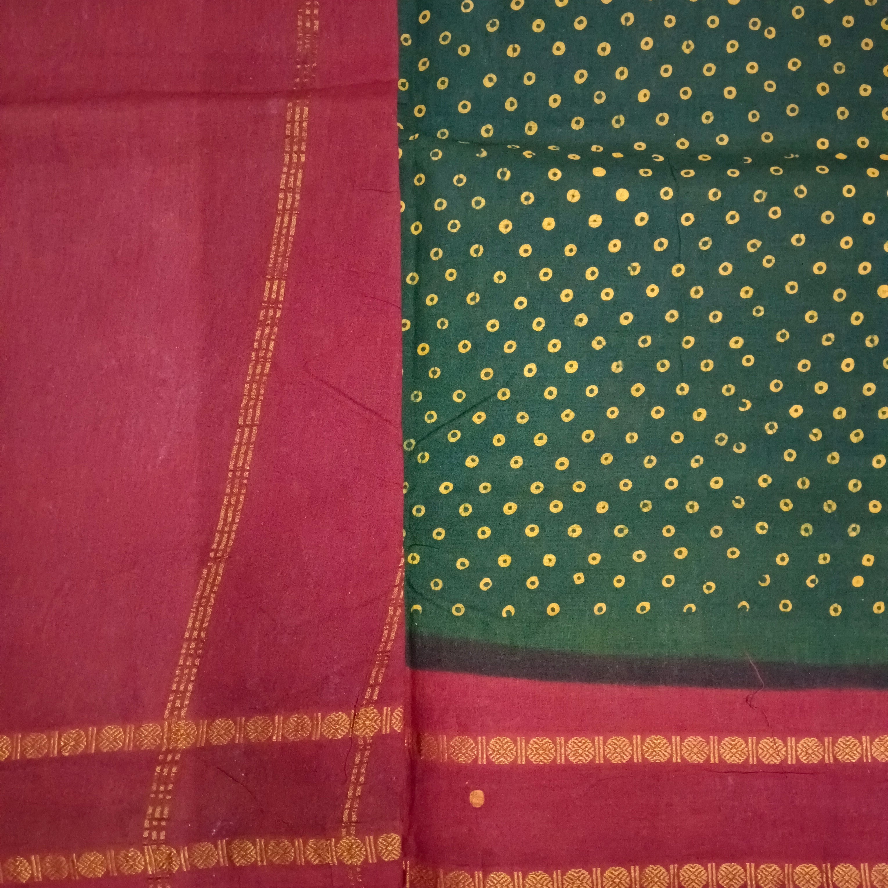 Sungudi cotton 9.5 yards madisar