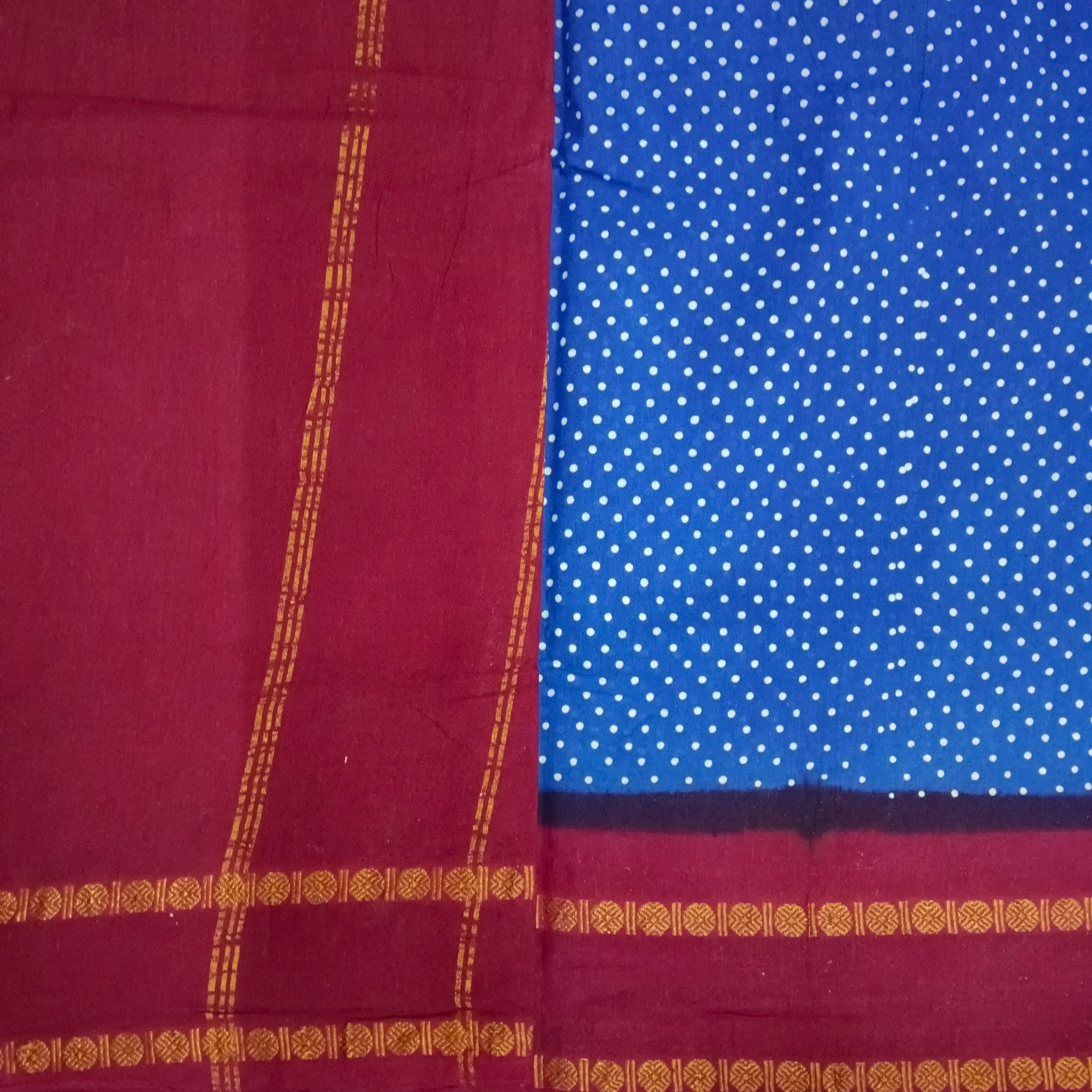 Sungudi cotton 9.5 yards madisar